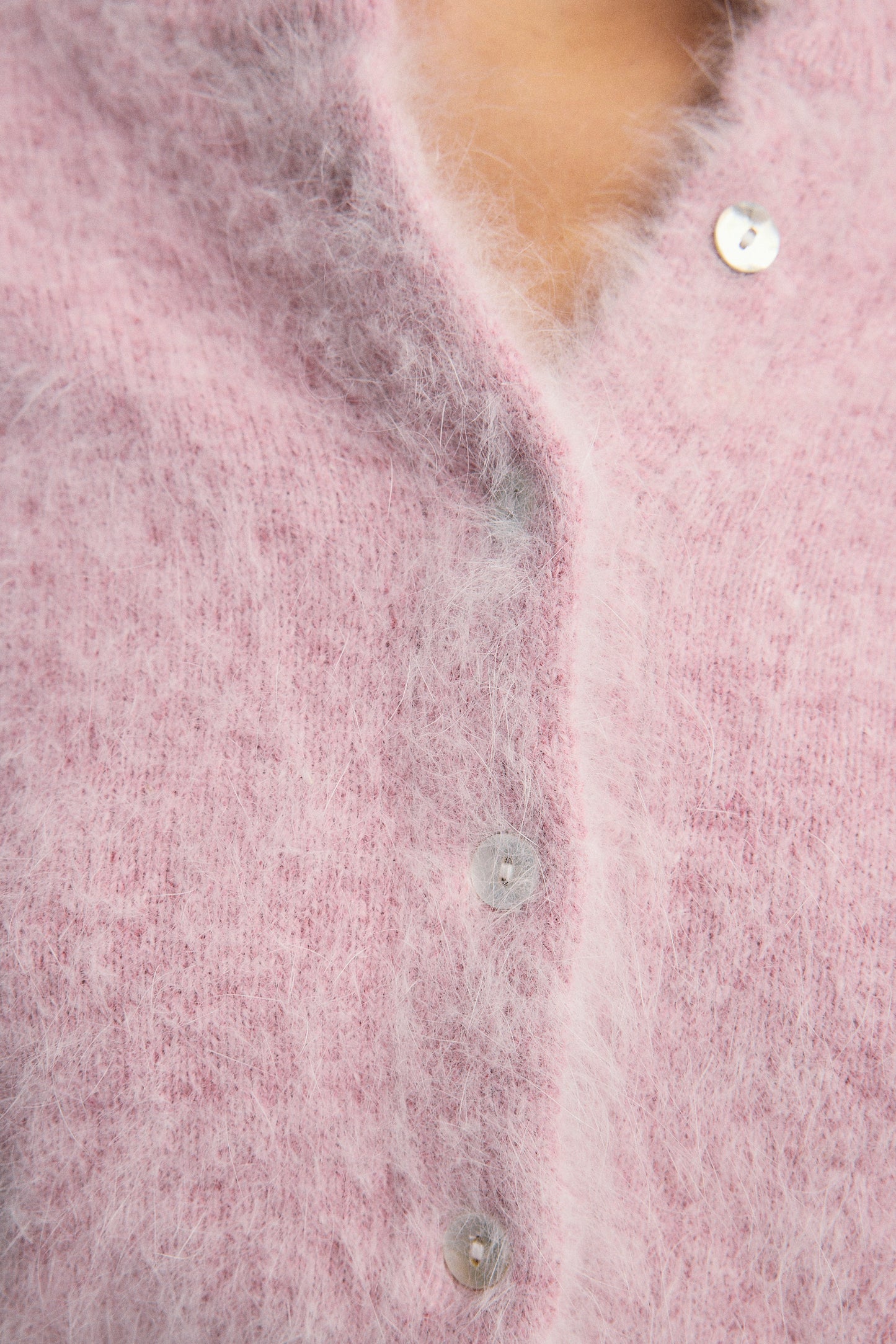 Bella Button up Cardigan - Petal Cloud