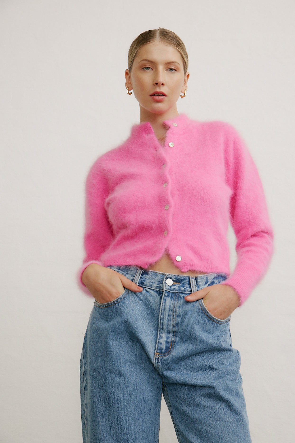 Bella Button up Cardigan - Bloom