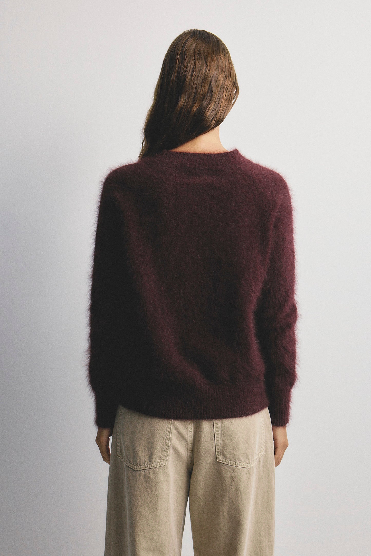 Adele Crew Neck Knit - Aubergine