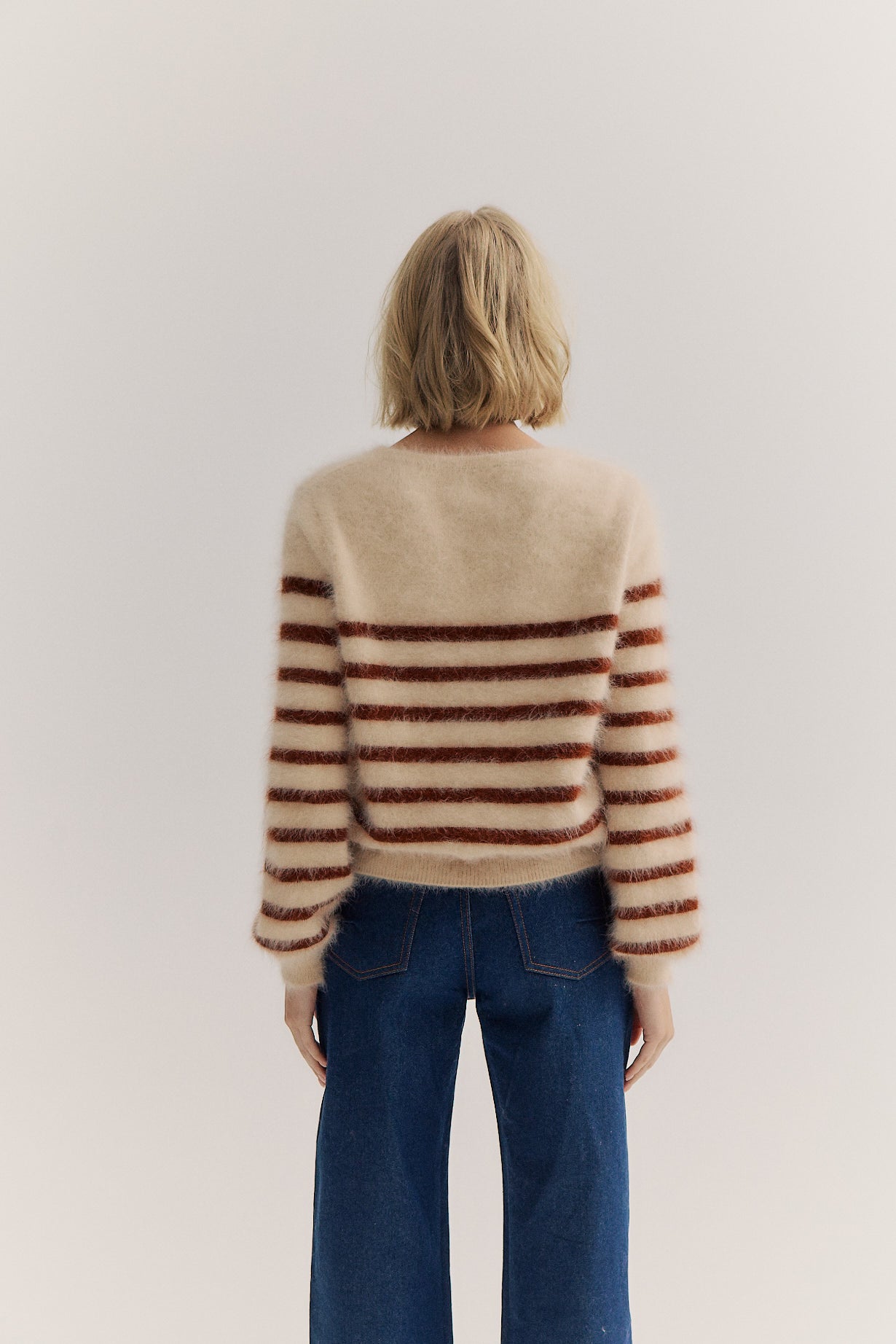 Tara Stripe Knit - Oatmeal