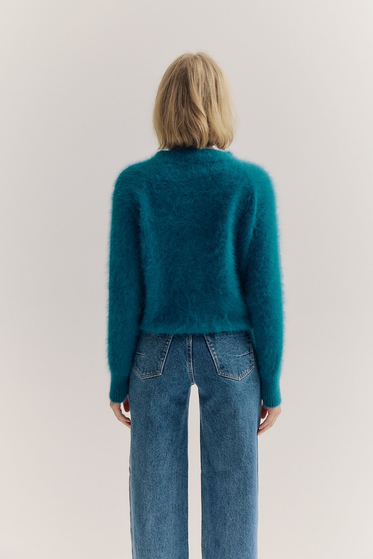Adele Crew Neck Knit - Ocean