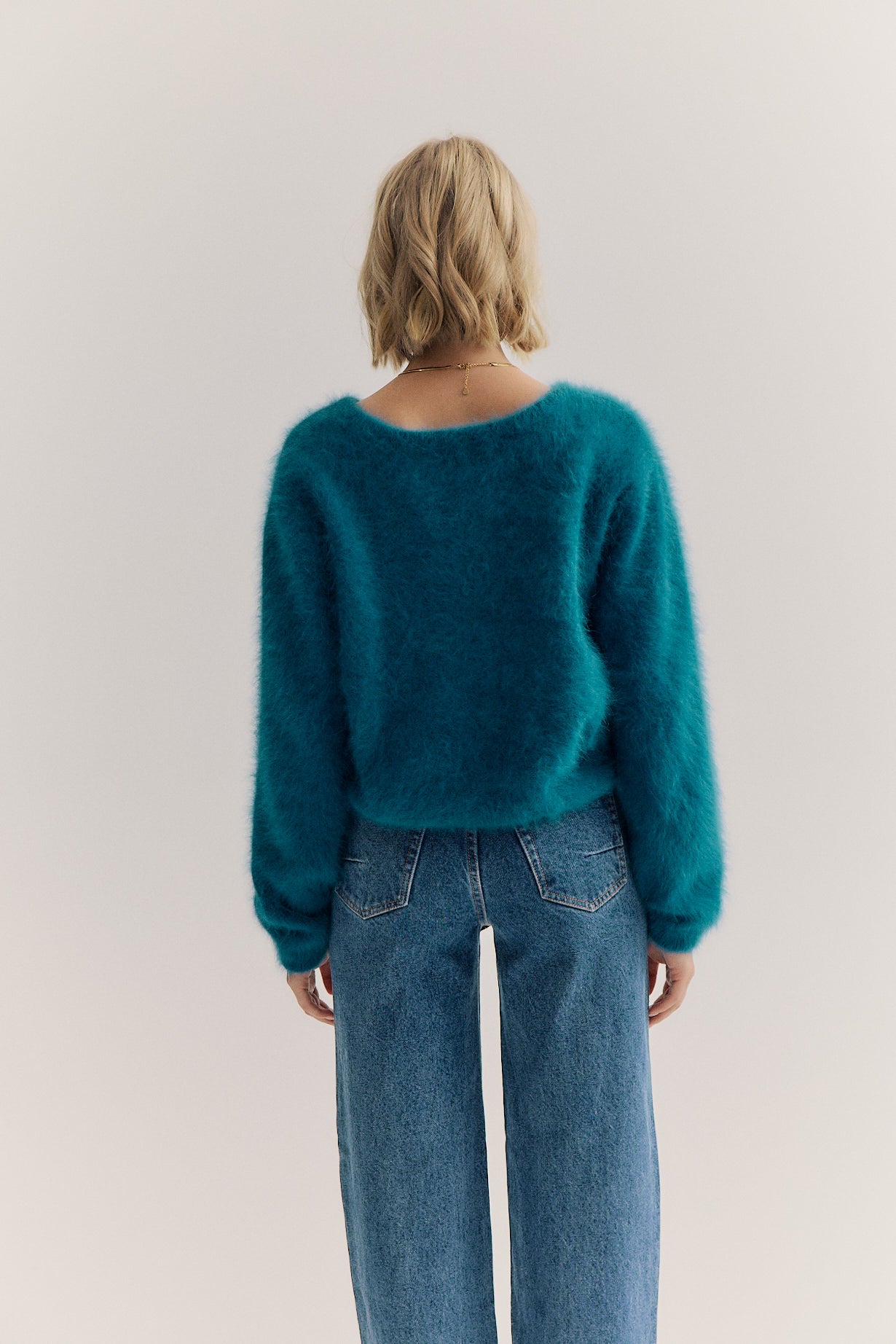 Stella Boat Neck Knit - Ocean