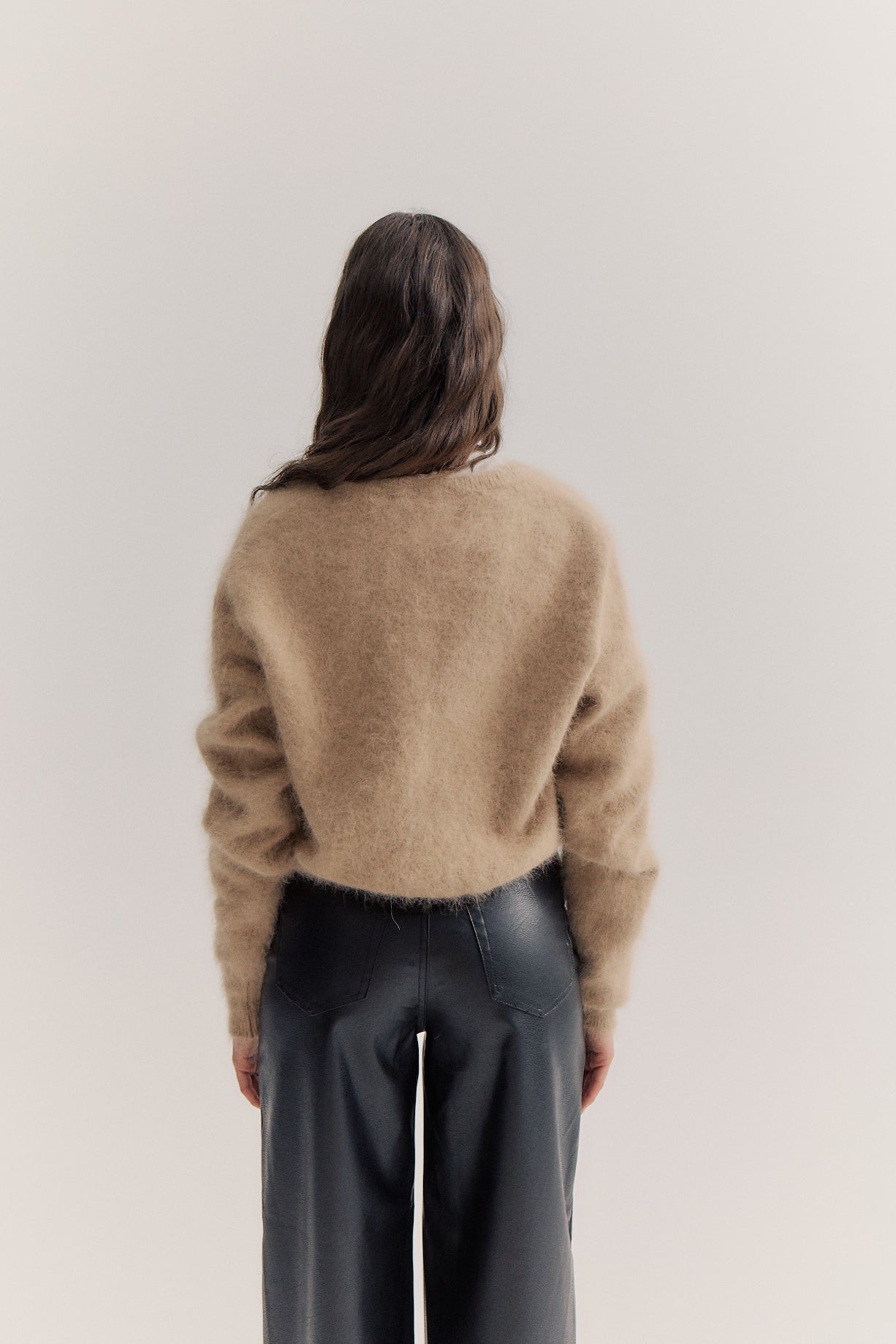 Frankie Crew Cardigan - Latte