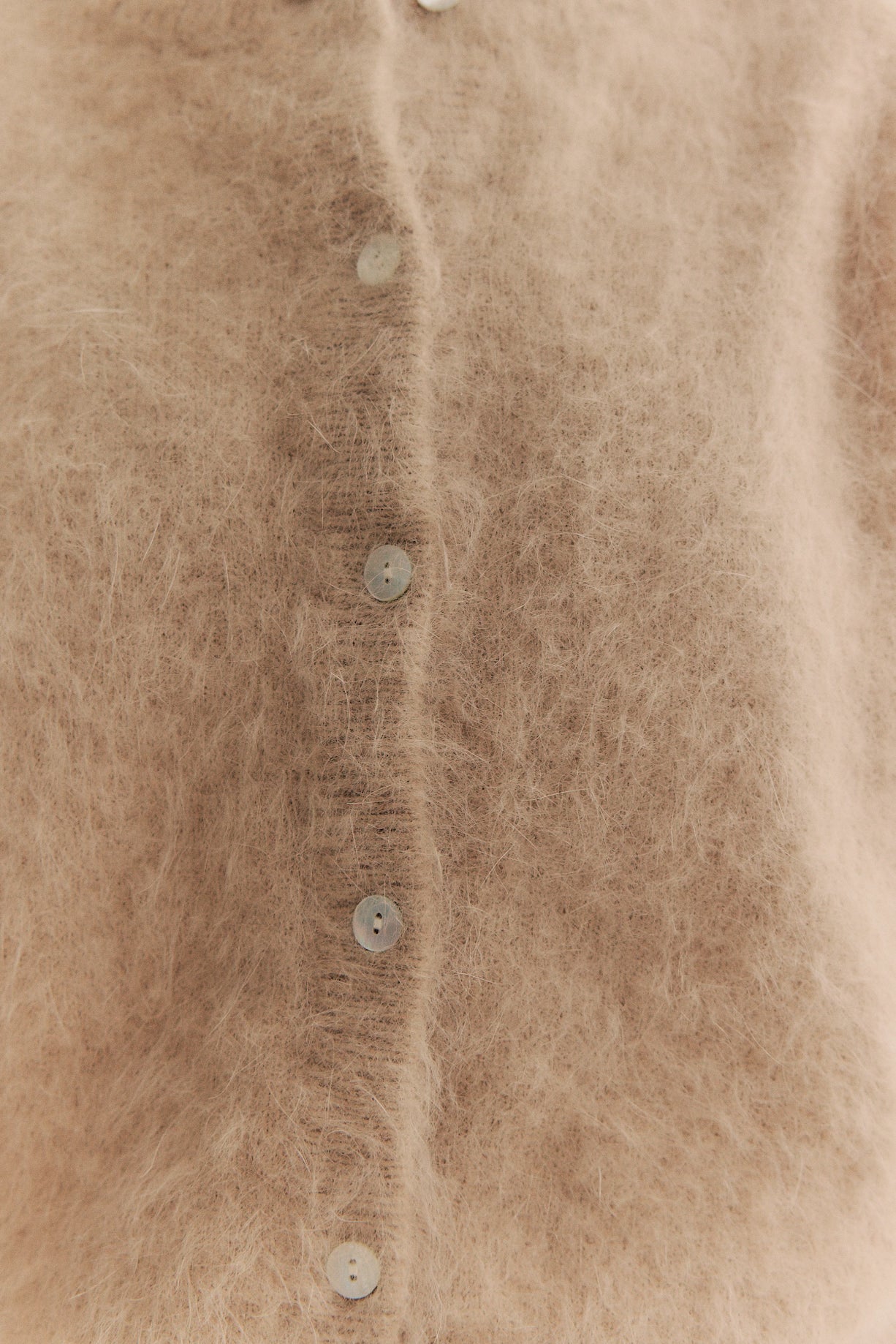 Frankie Crew Cardigan - Latte