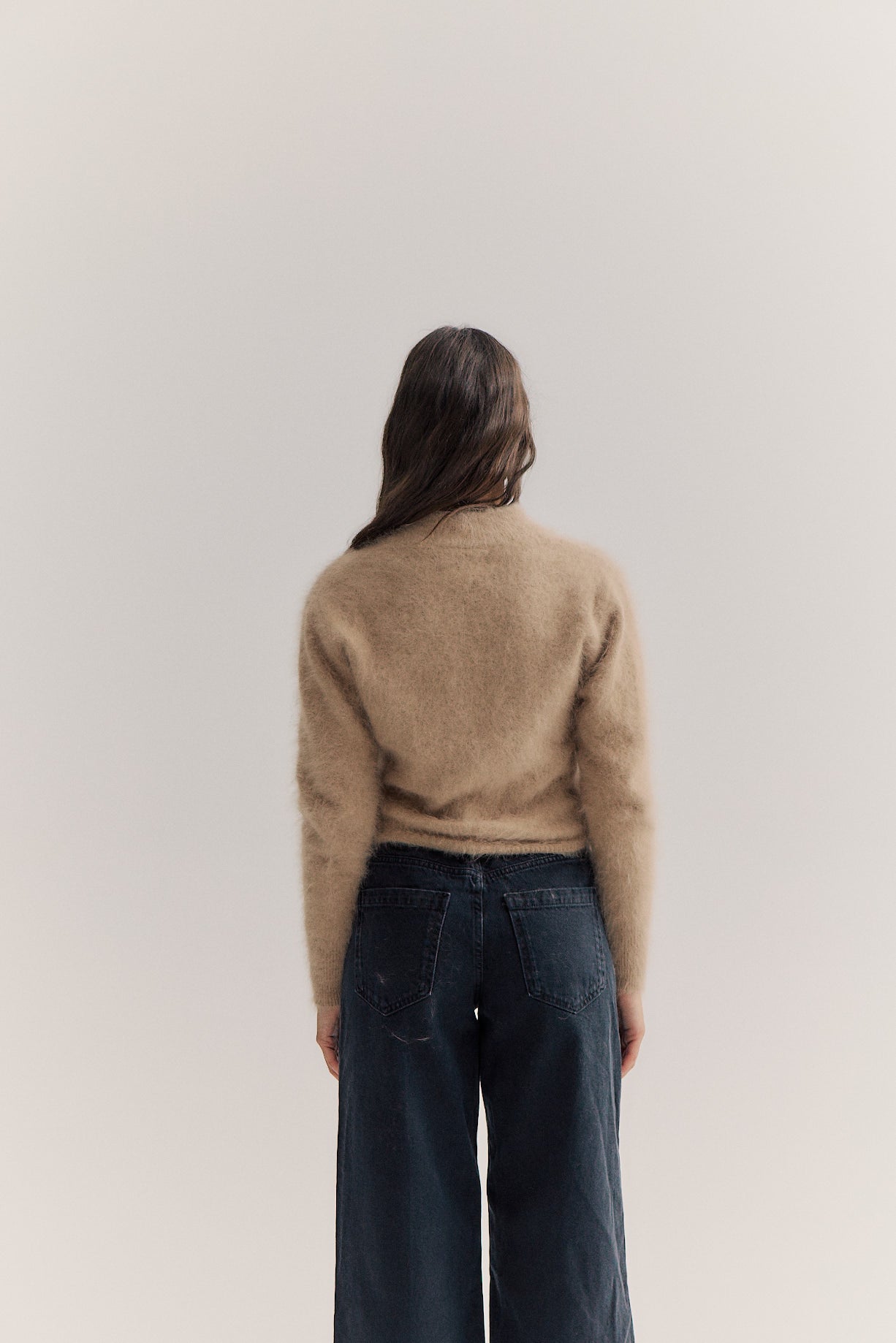 Bella Button up Cardigan - Latte