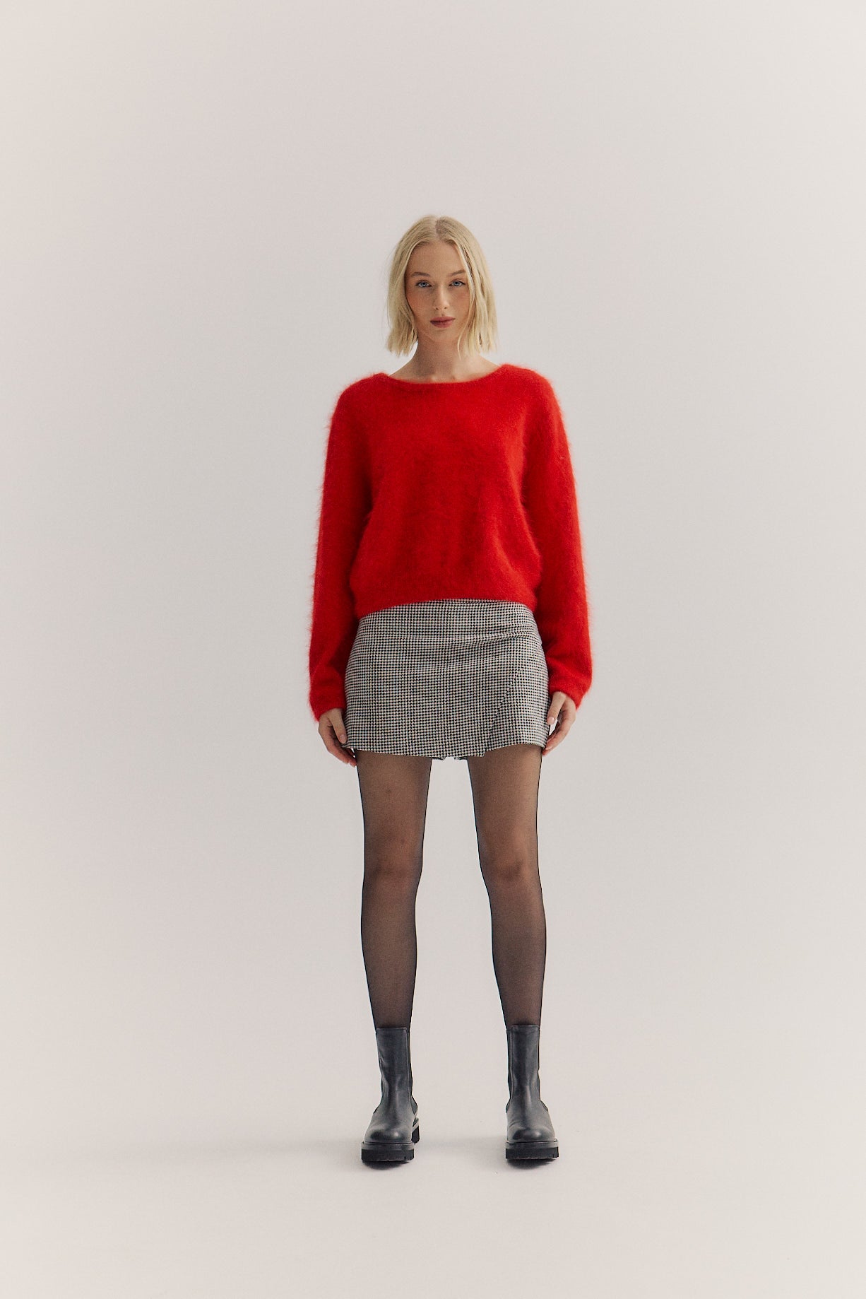 Stella Boat Neck Knit - Flame