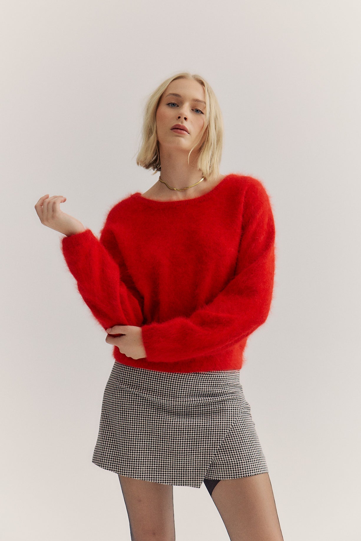 Stella Boat Neck Knit - Flame