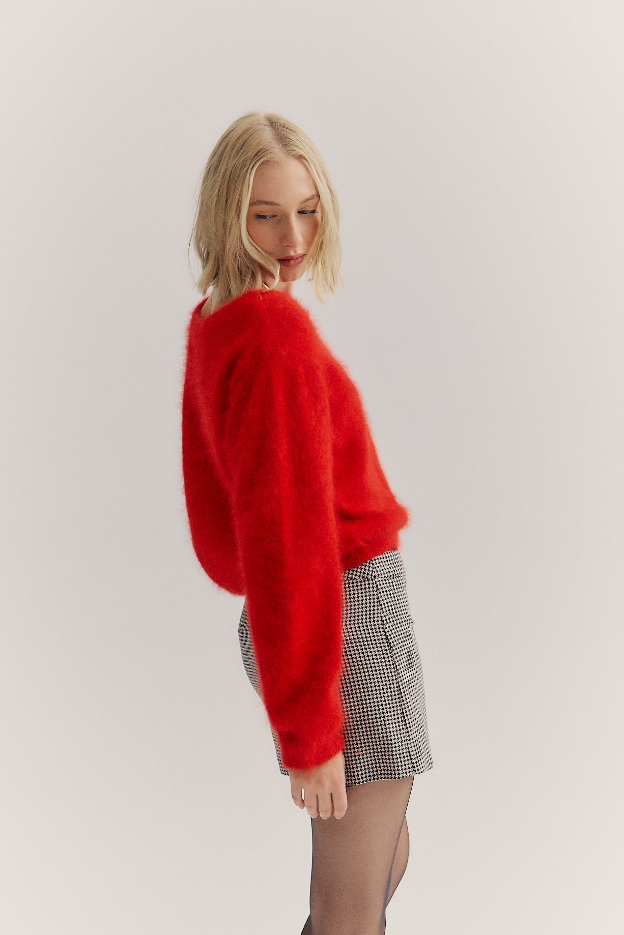 Stella Boat Neck Knit - Flame