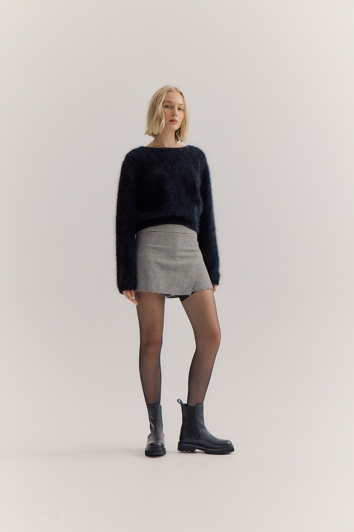 Stella Boat Neck Knit - Black