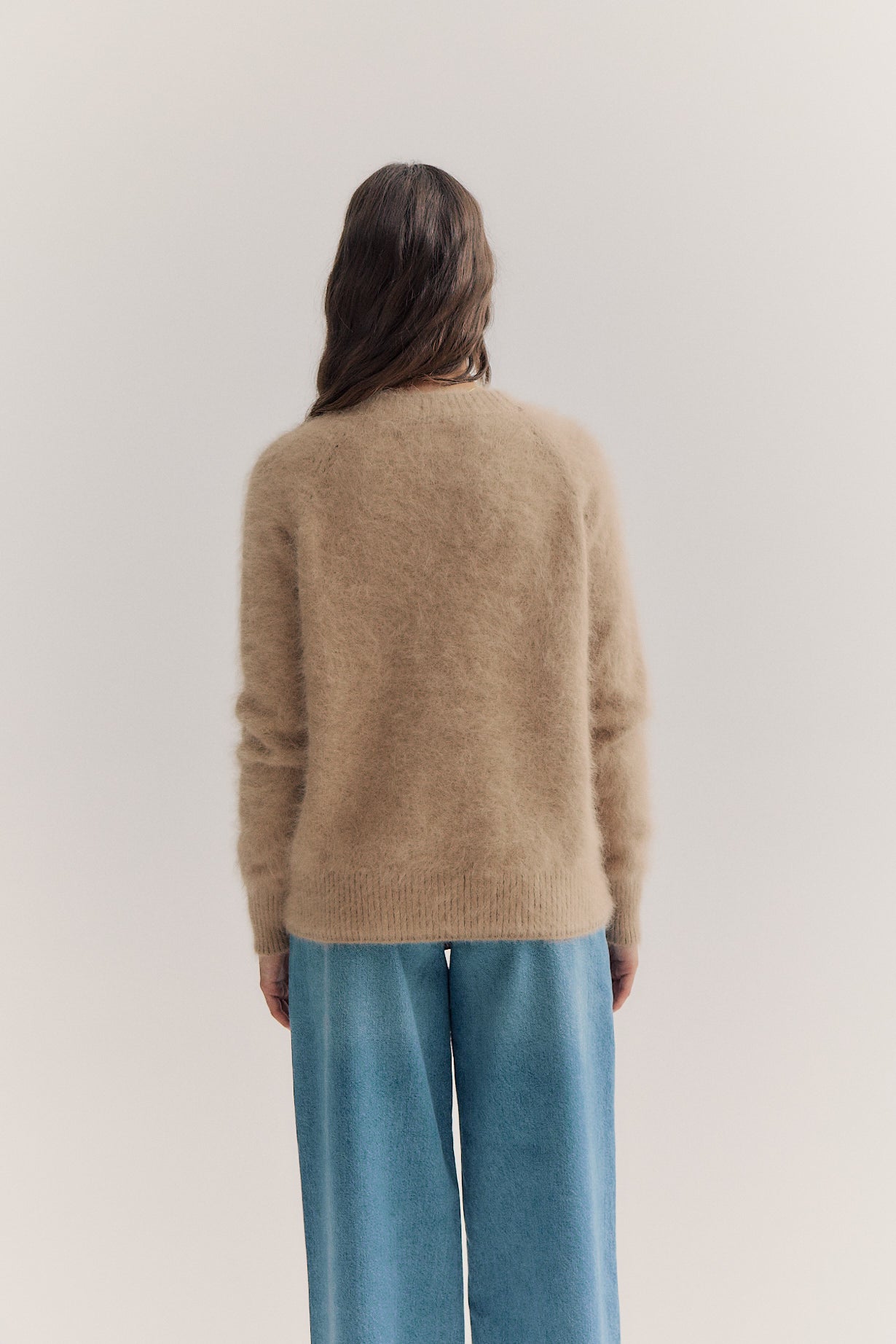Adele Crew Neck Knit - Latte