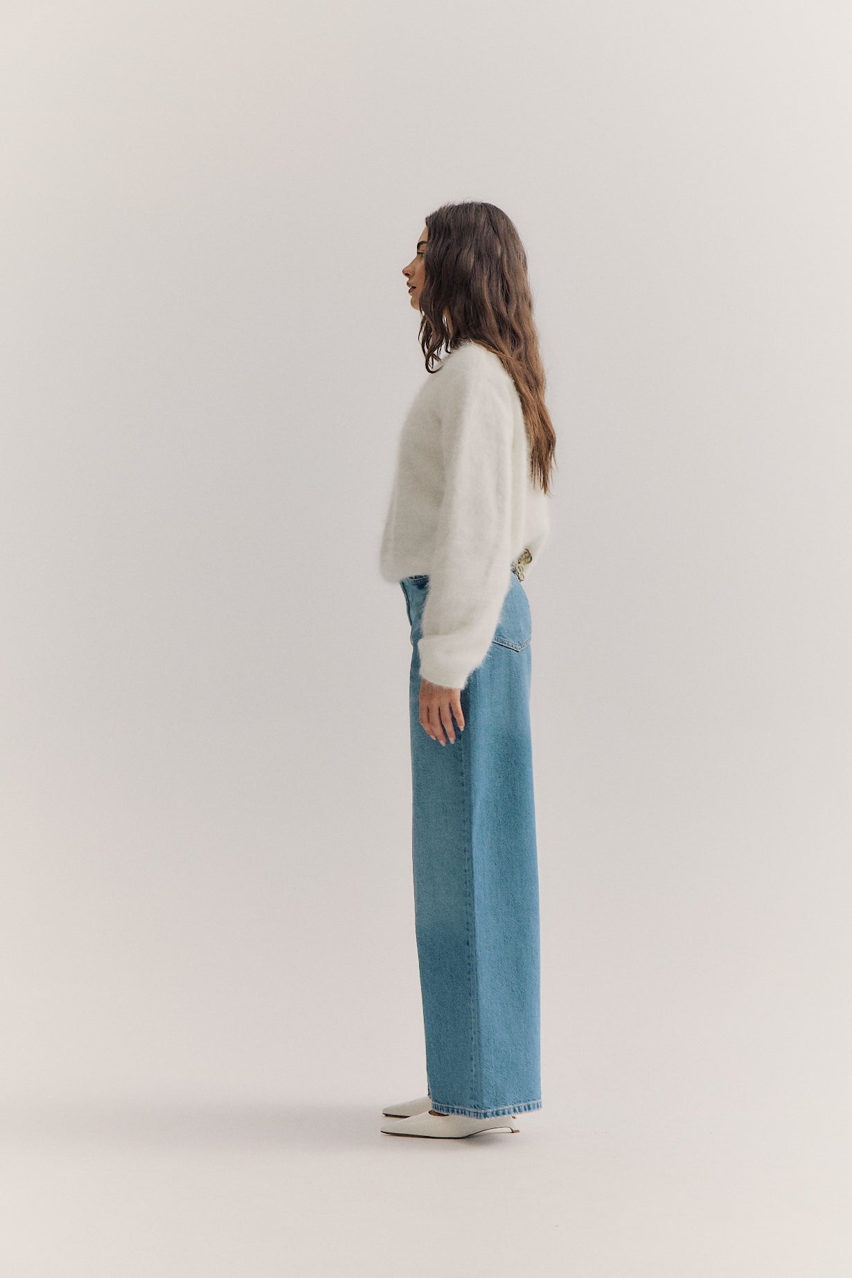 Stella Boat Neck Knit - Snow