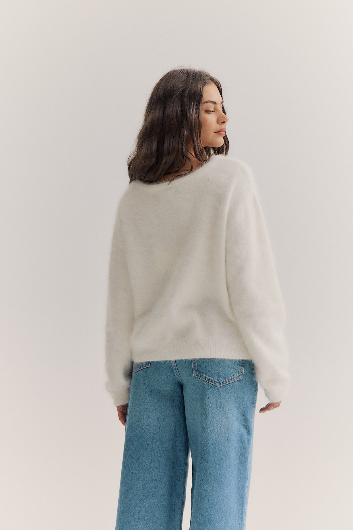 Stella Boat Neck Knit - Snow