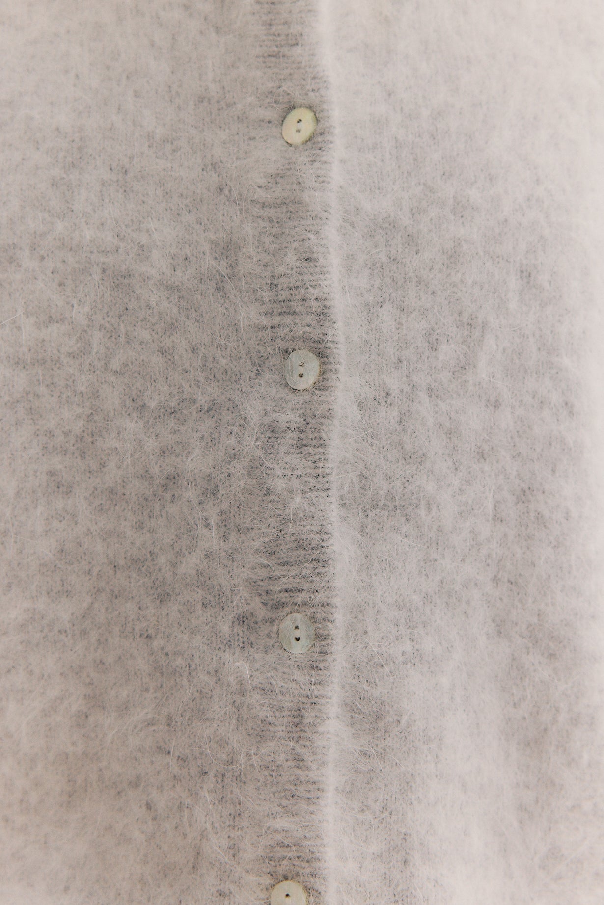 Frankie Crew Cardigan - Light Grey