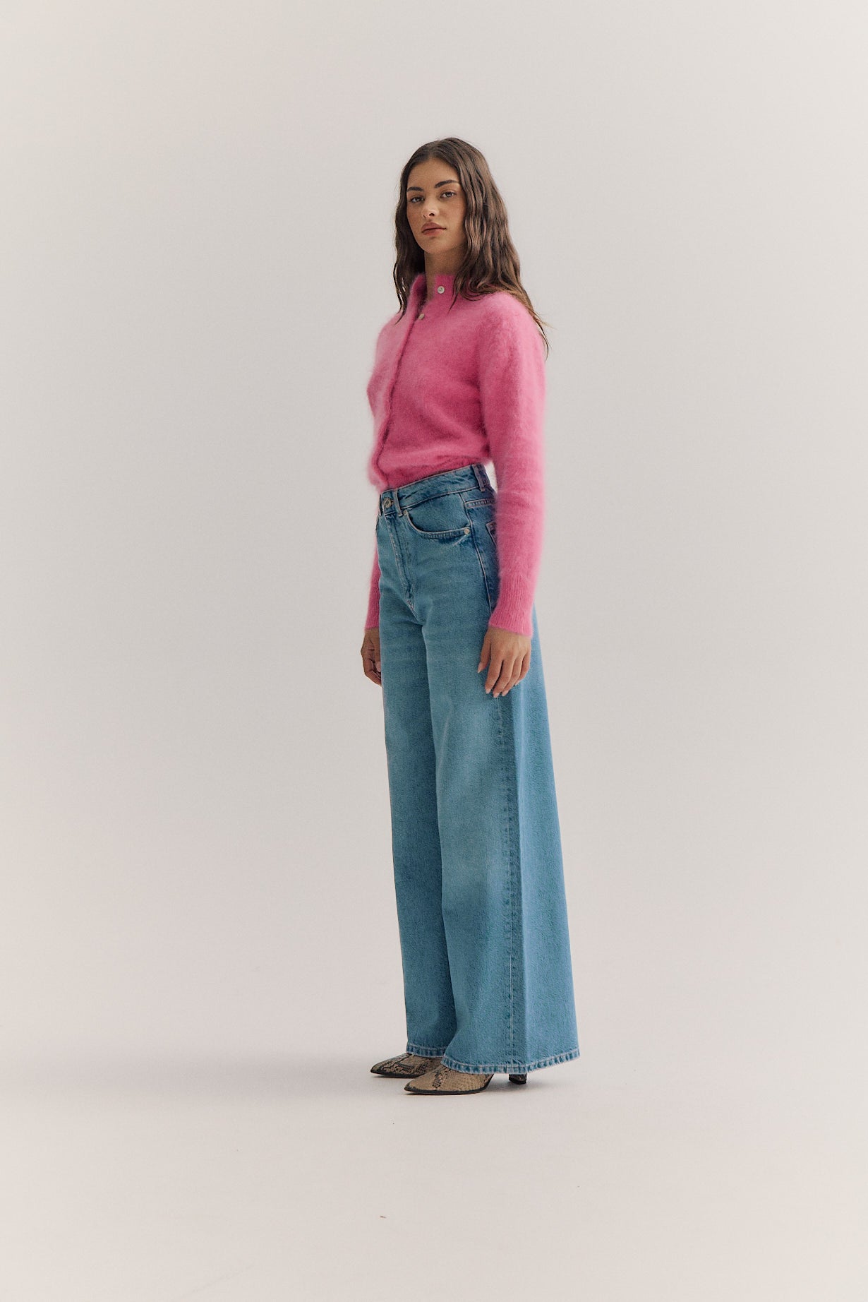 Bella Button up Cardigan - Bloom