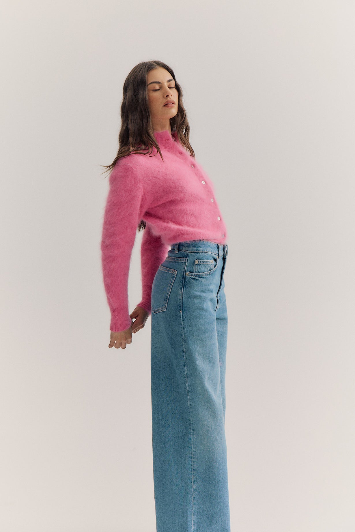 Bella Button up Cardigan - Bloom