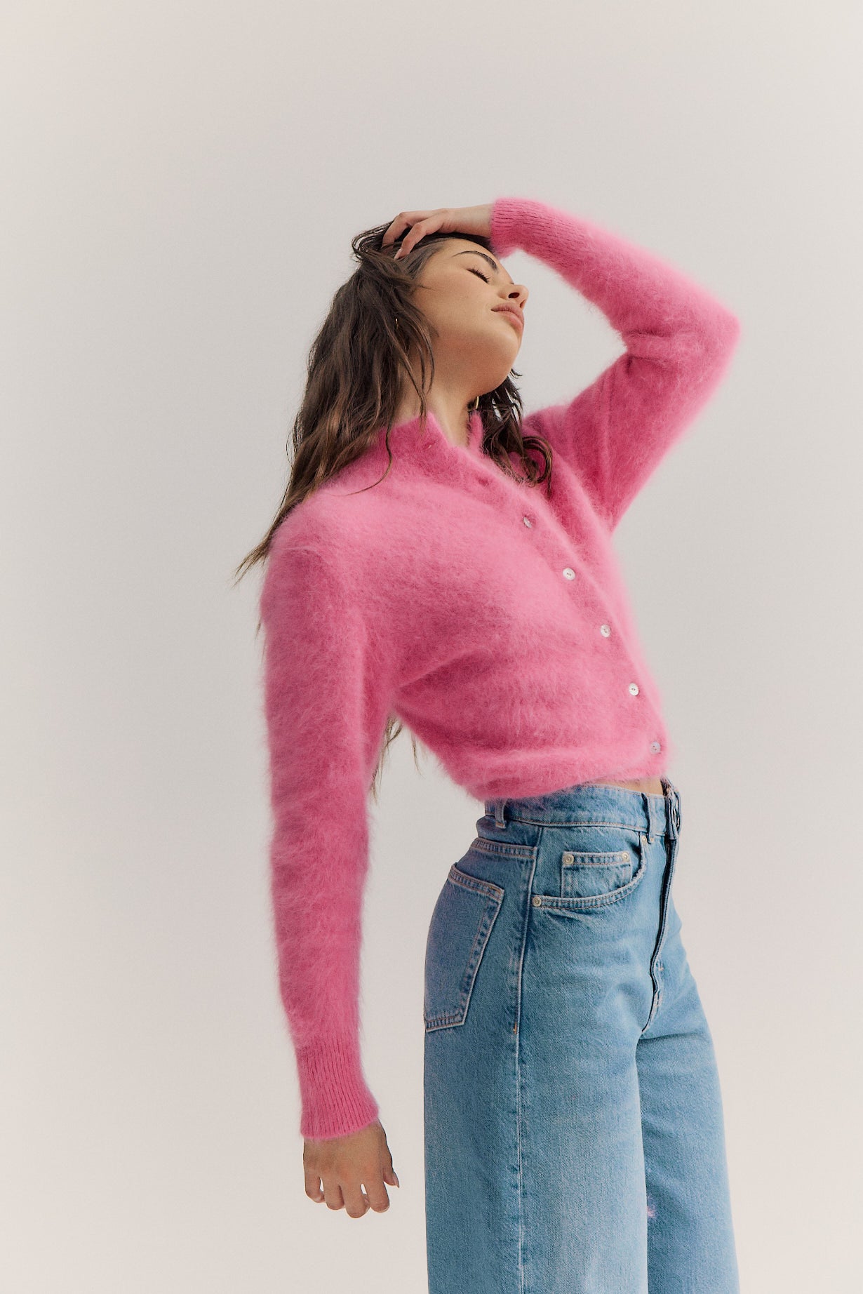 Bella Button up Cardigan - Bloom