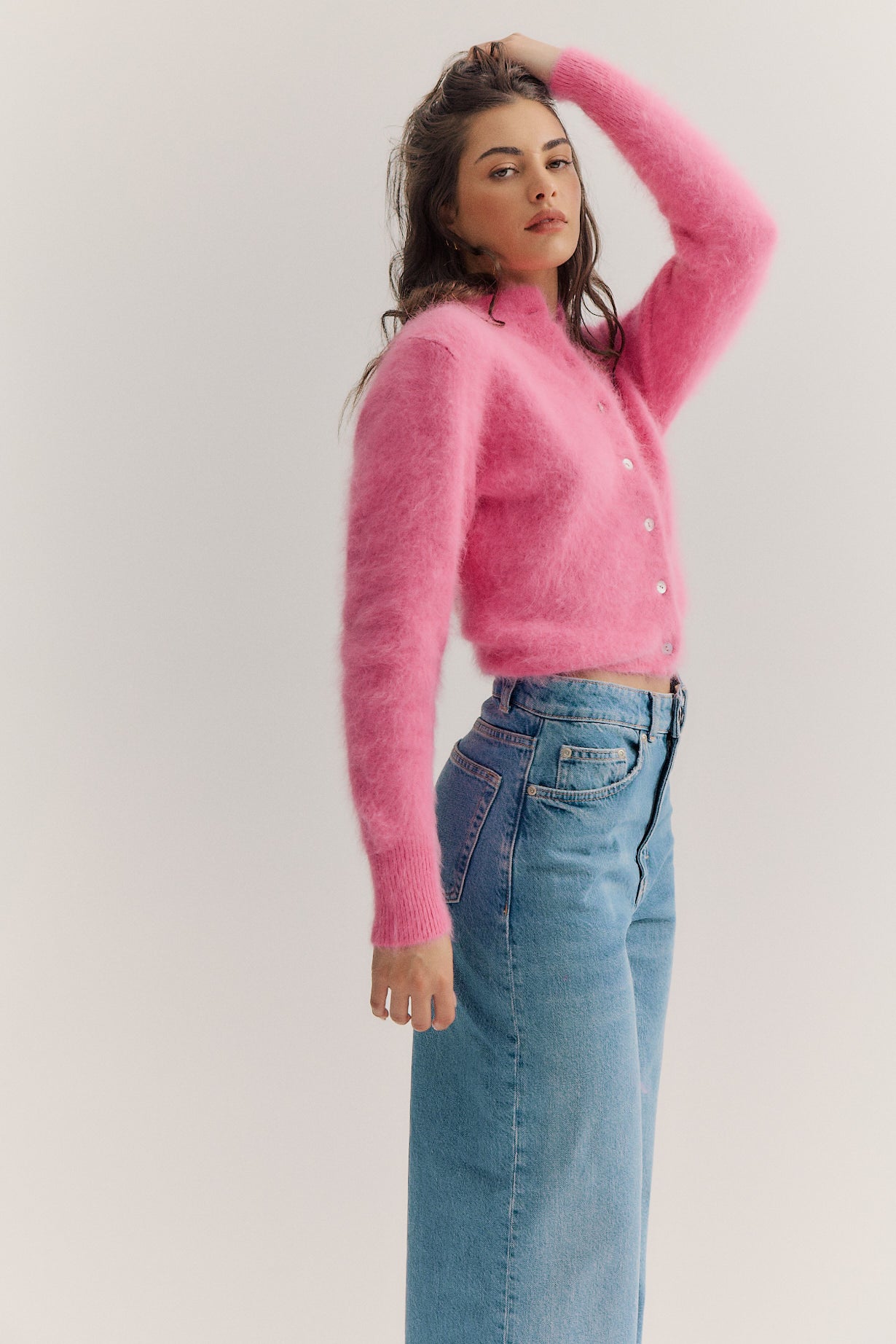 Bella Button up Cardigan - Bloom
