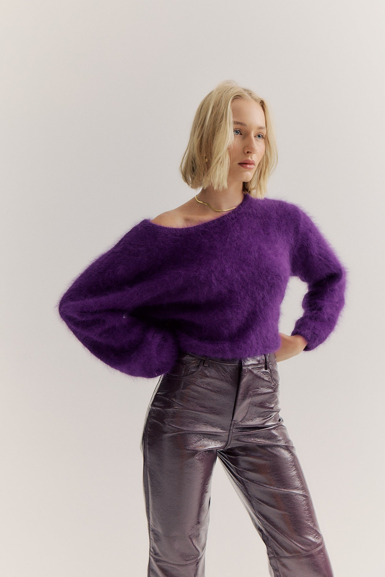 Stella Boat Neck Knit - Royal