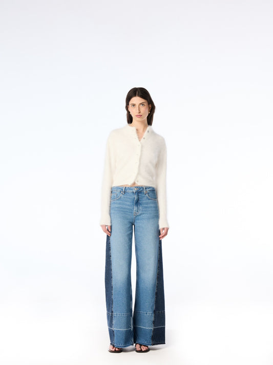 Bella Button up Cardigan - Snow