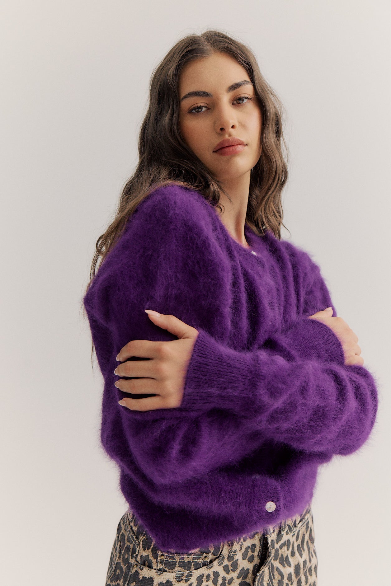 Frankie Crew Cardigan - Royal