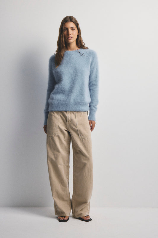 Adele Crew Neck Knit - Sky