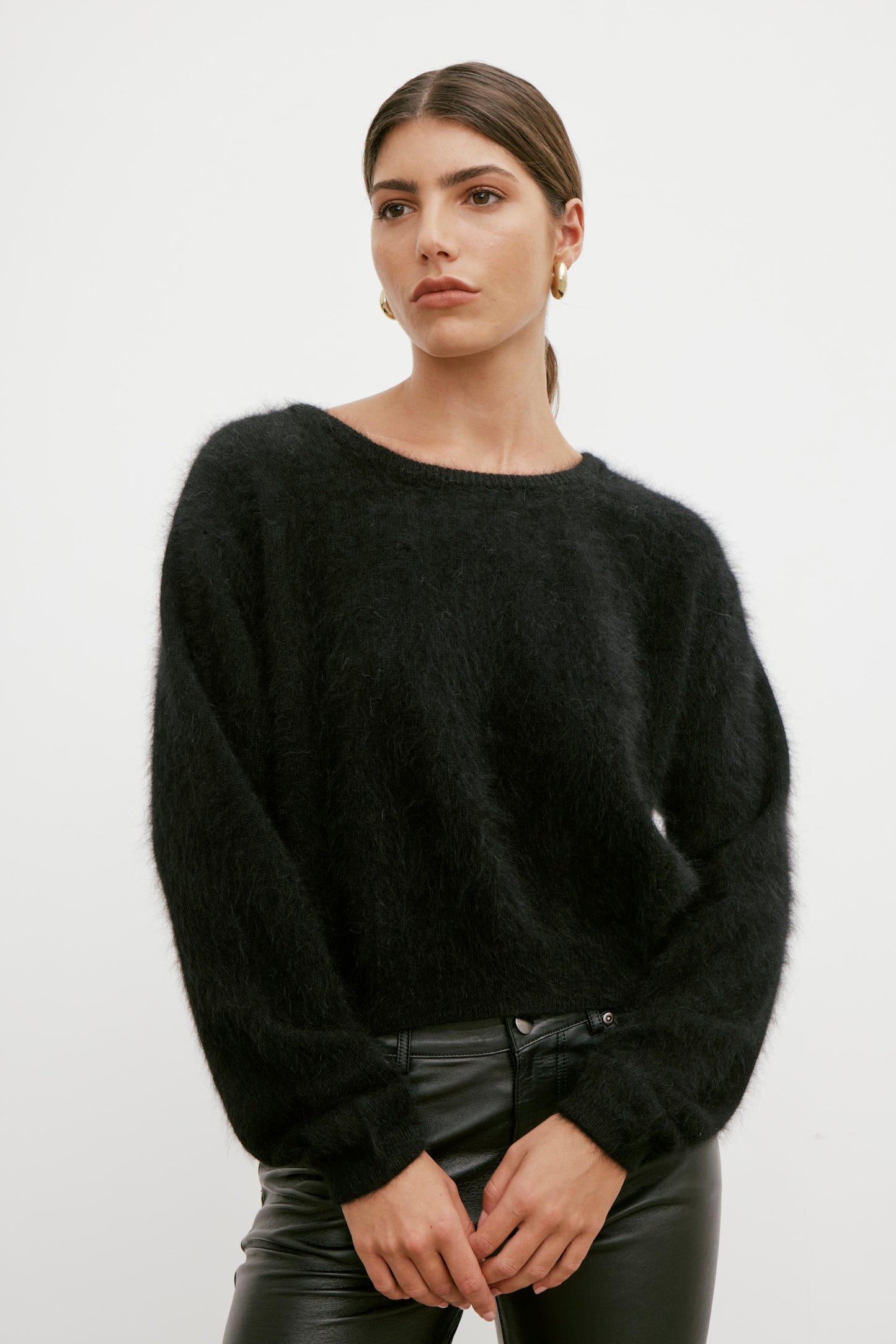 Stella Boat Neck Knit - Black