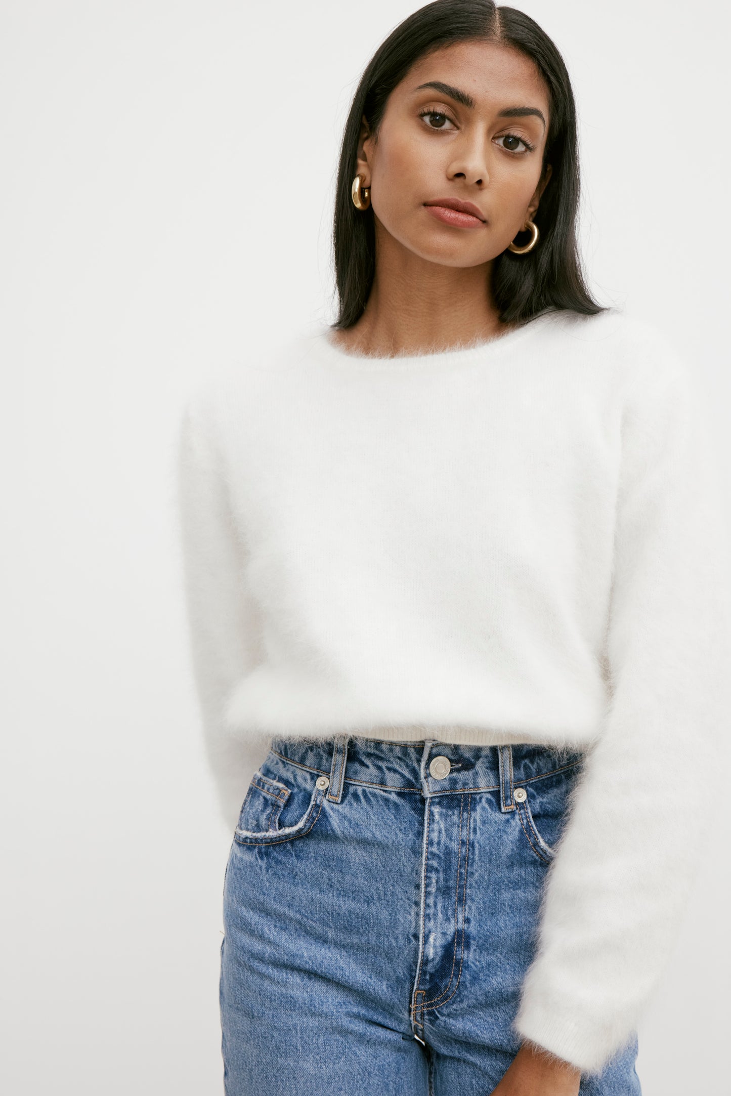 Stella Boat Neck Knit - Snow