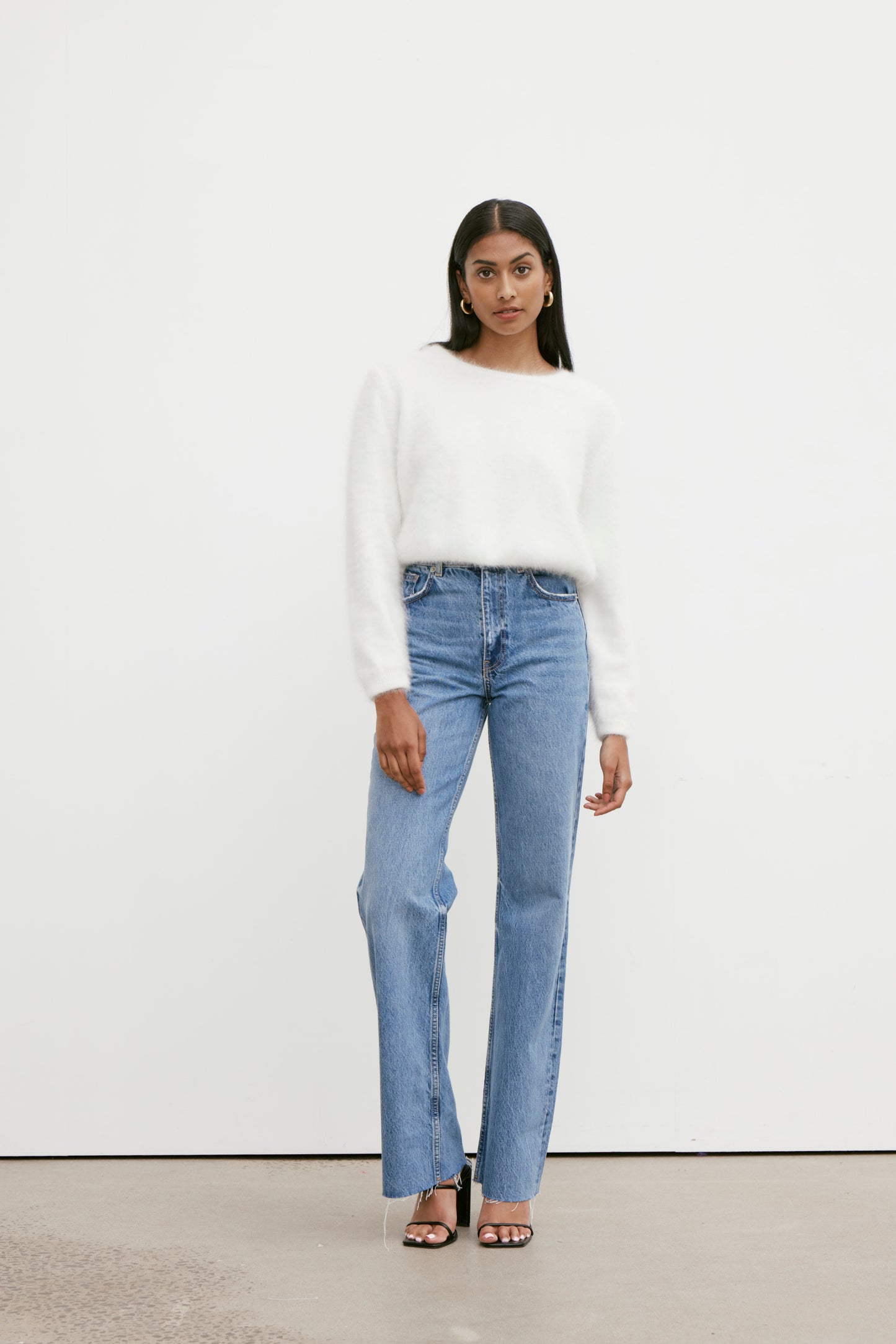Stella Boat Neck Knit - Snow