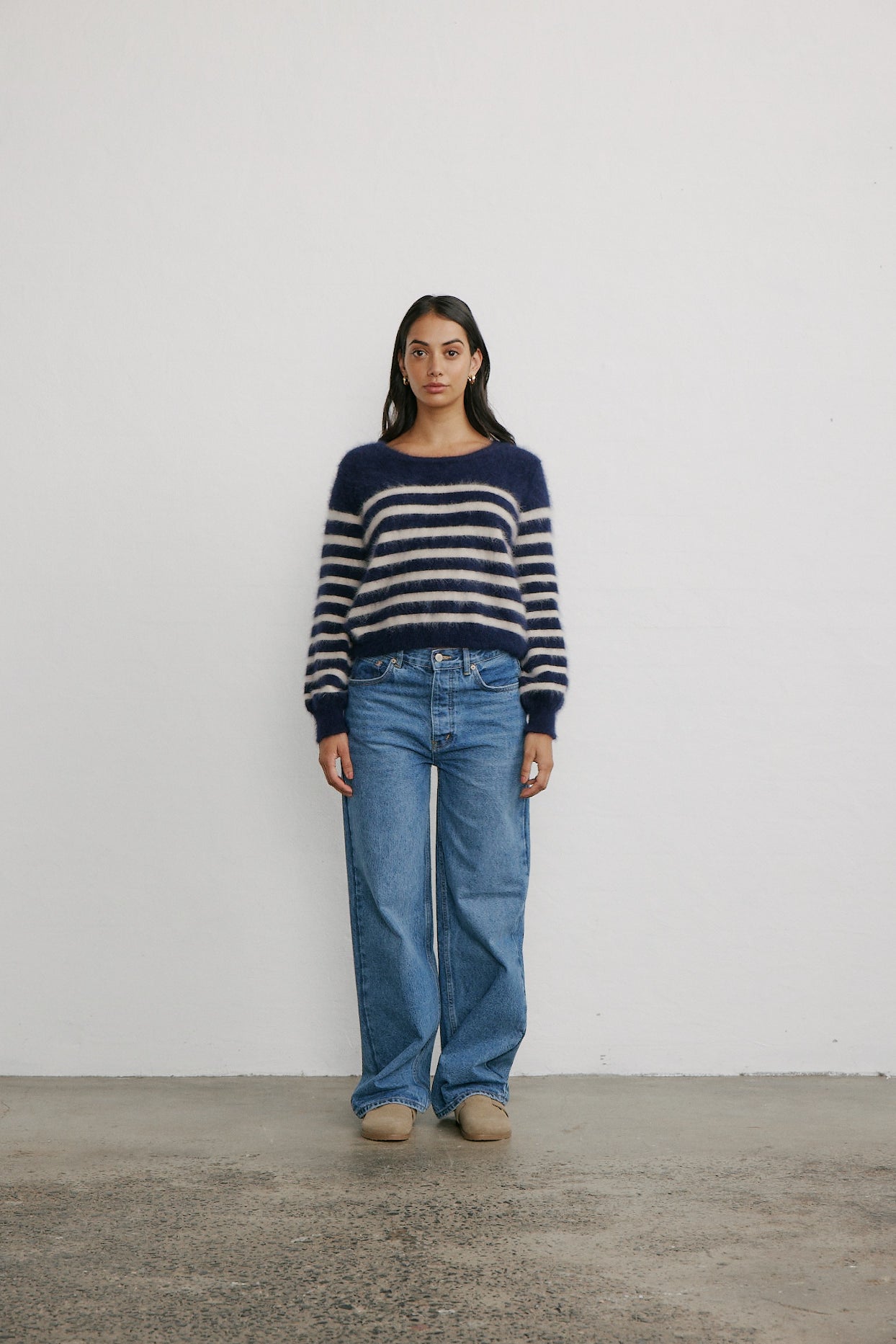 Tara Stripe Knit - Midnight