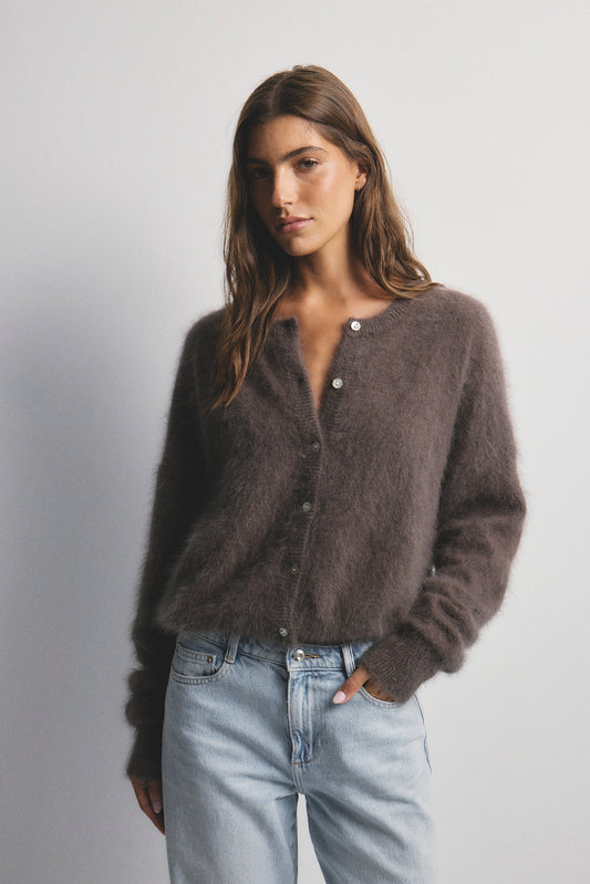 Frankie Crew Cardigan - Drift
