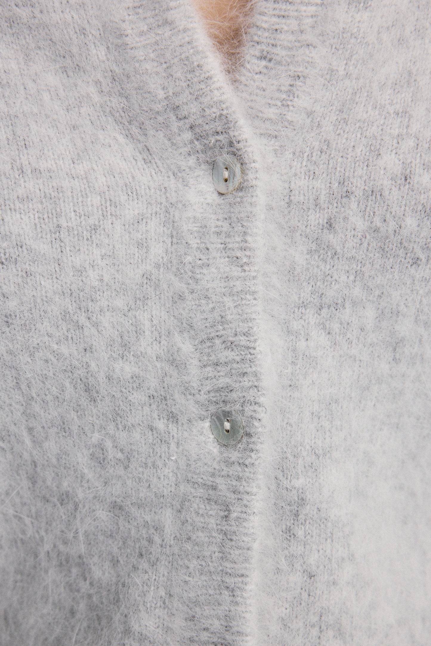 Frankie Crew Cardigan - Light Grey