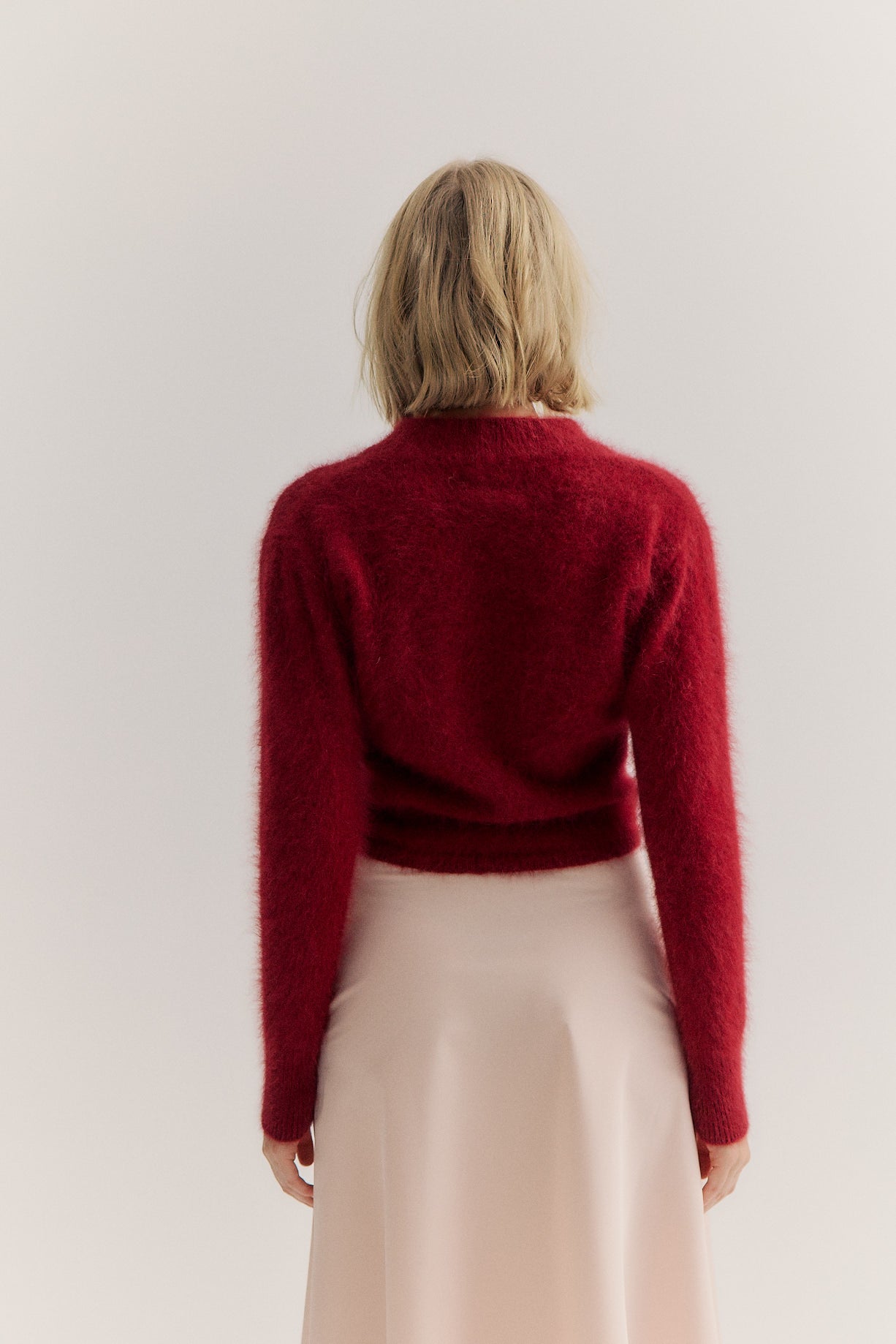 Bella Button up Cardigan - Merlot