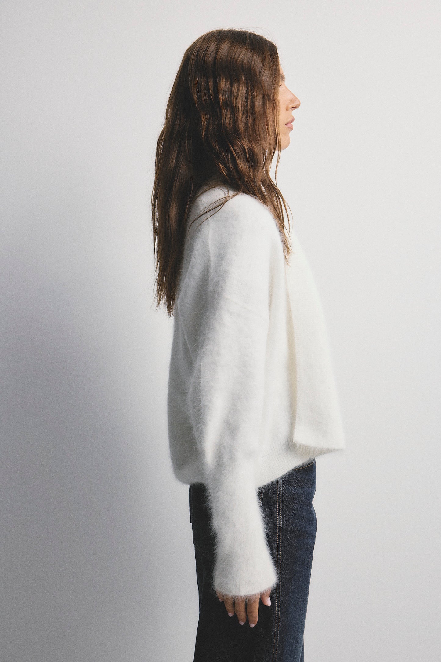 Zoe Open Cardigan - Snow