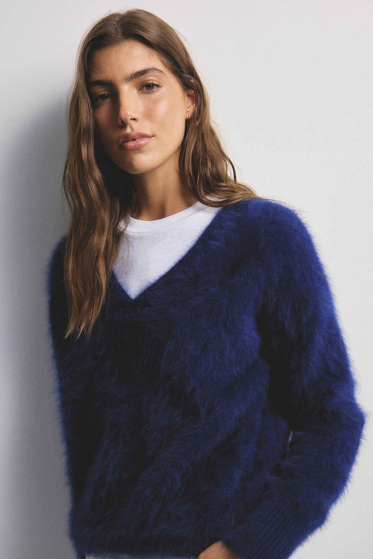 Olivia V-Neck Knit - Navy
