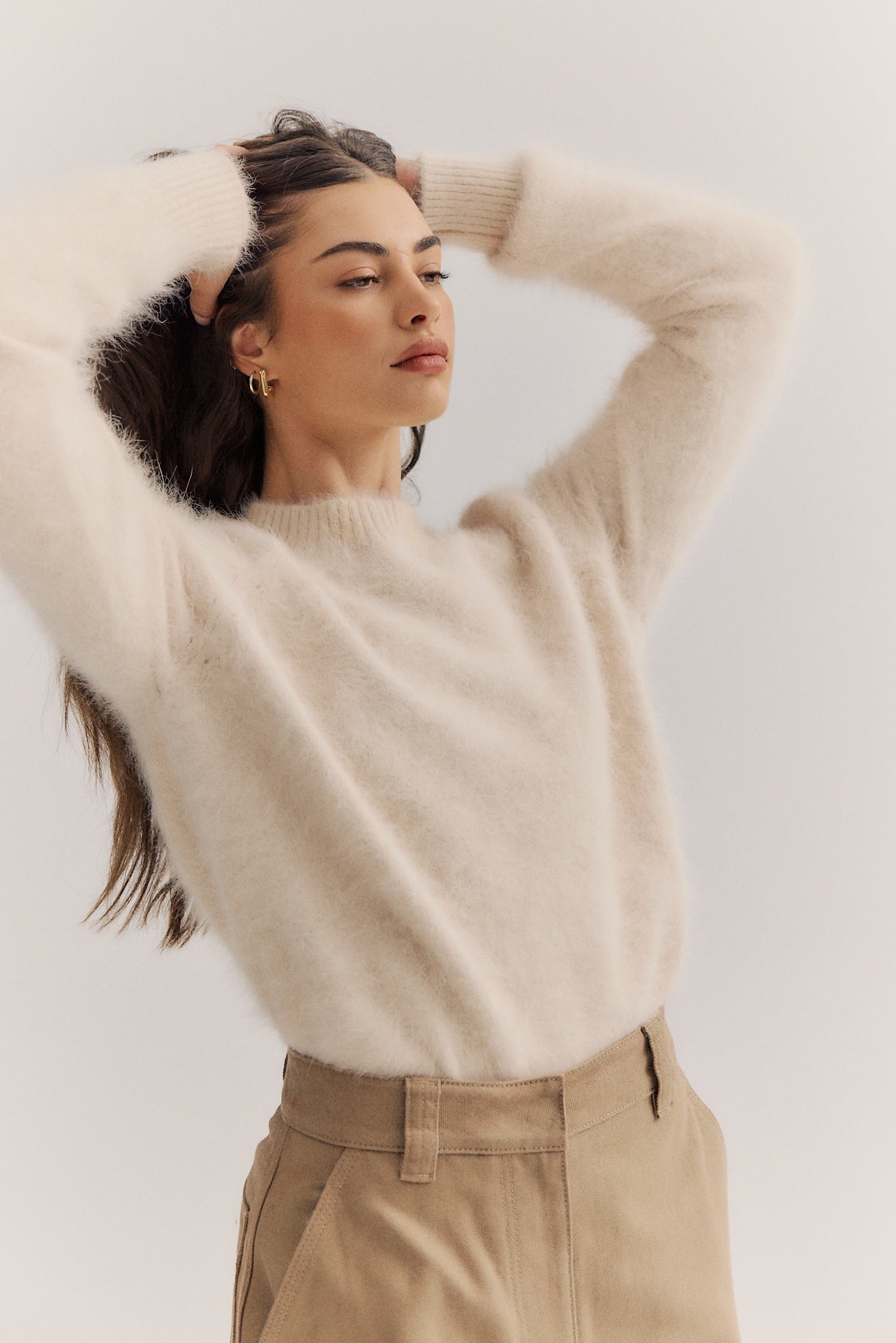 Adele Crew Neck Knit - Oatmeal