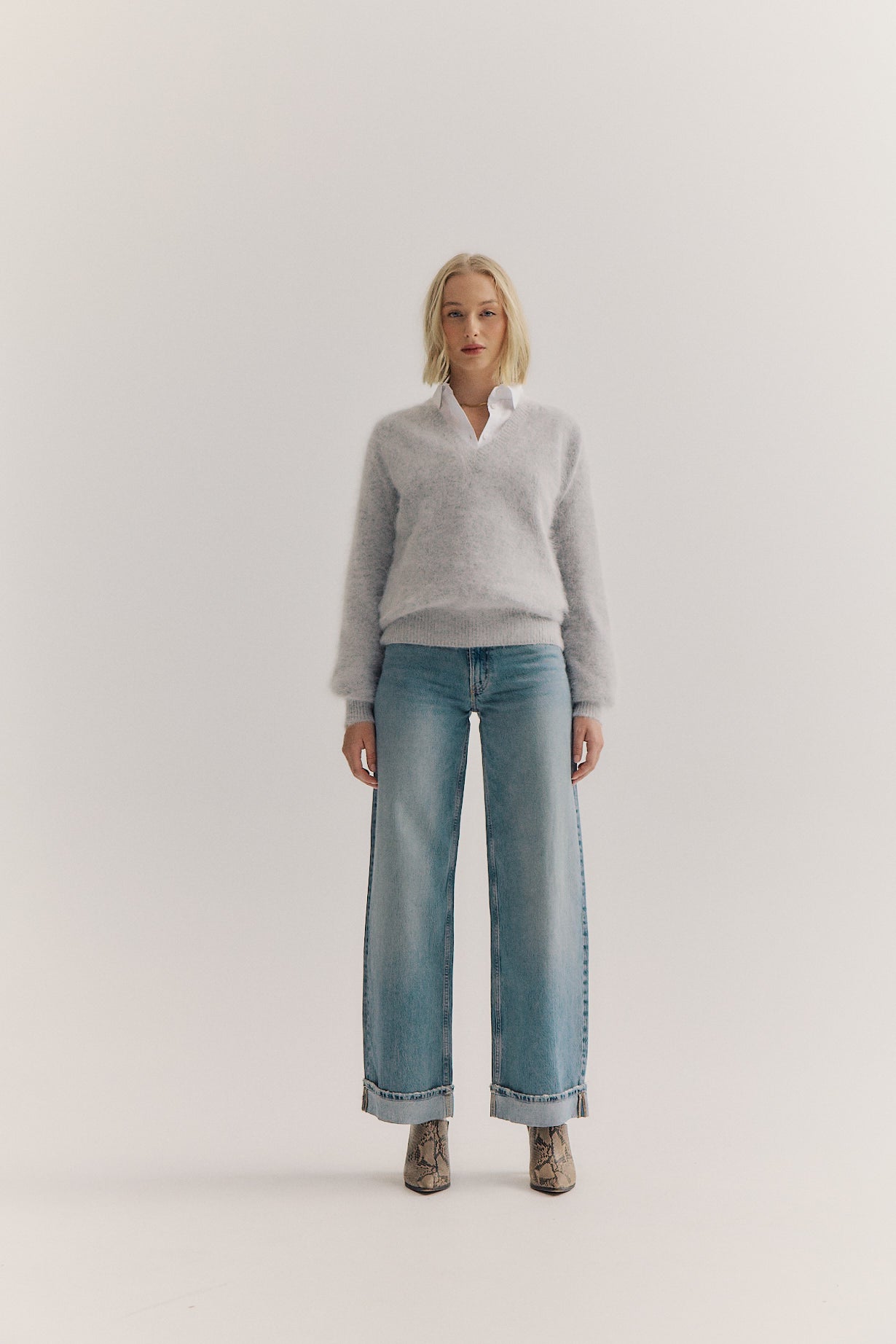 Isabella Knit - Light Grey