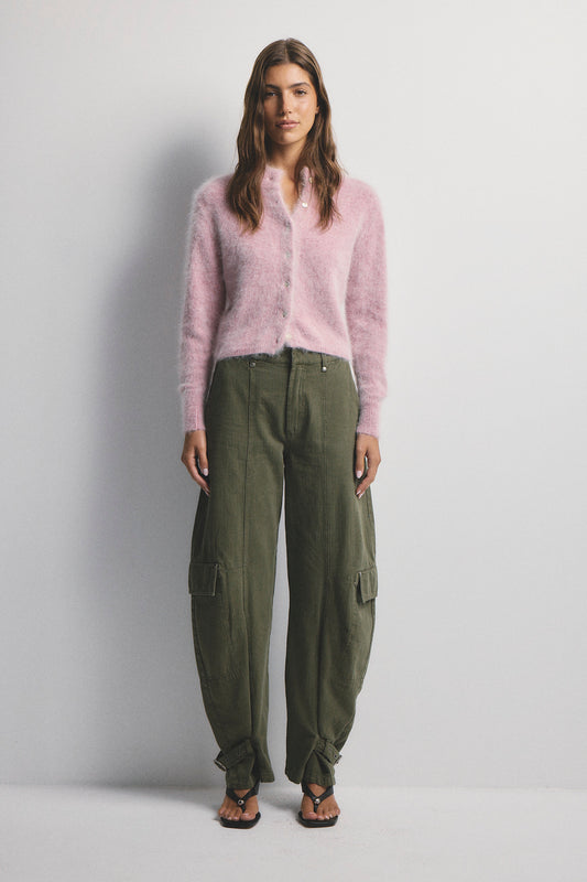 Bella Button up Cardigan - Petal Cloud