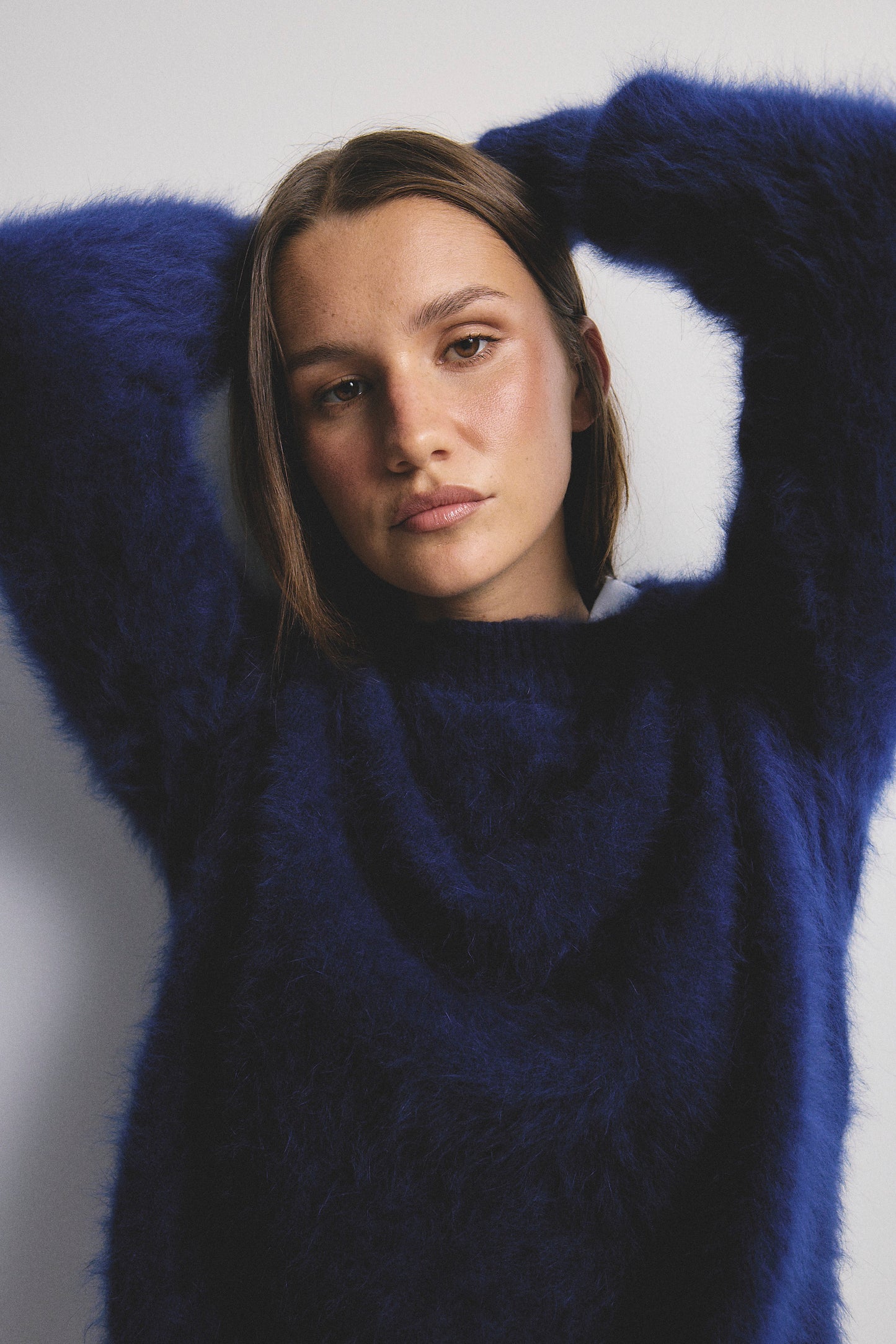 Adele Crew Neck Knit - Navy