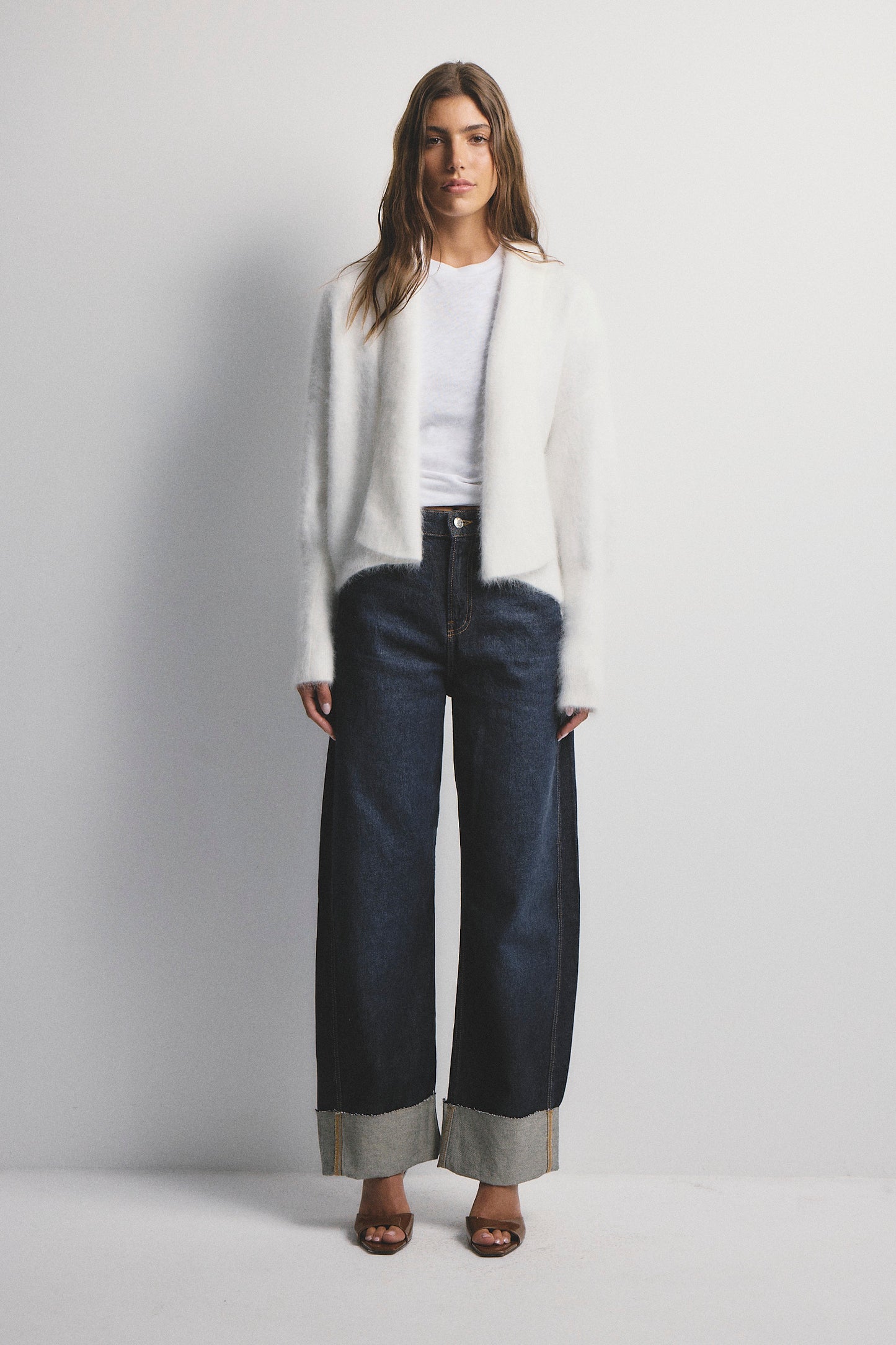 Zoe Open Cardigan - Snow