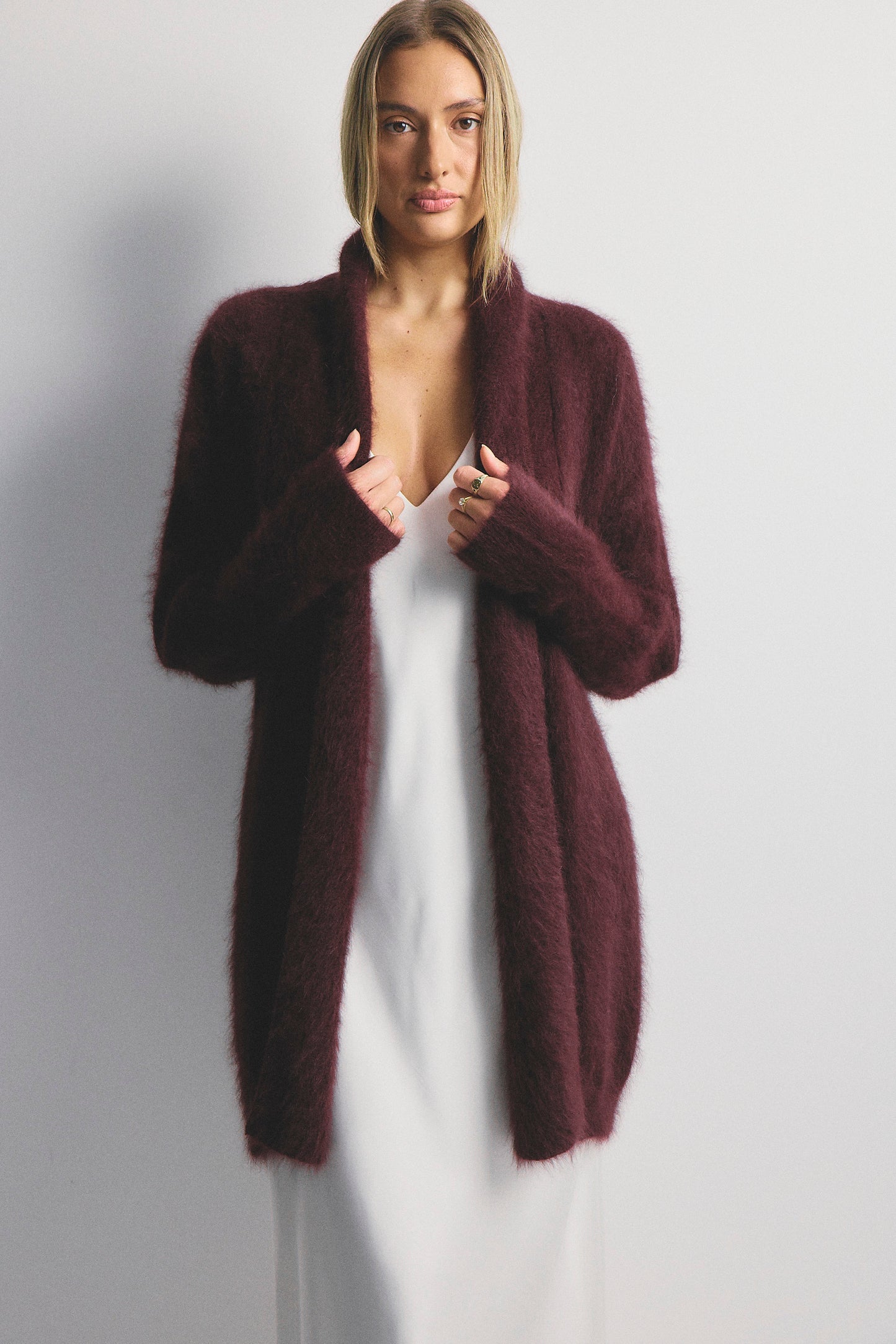 Sophia Cardigan - Aubergine