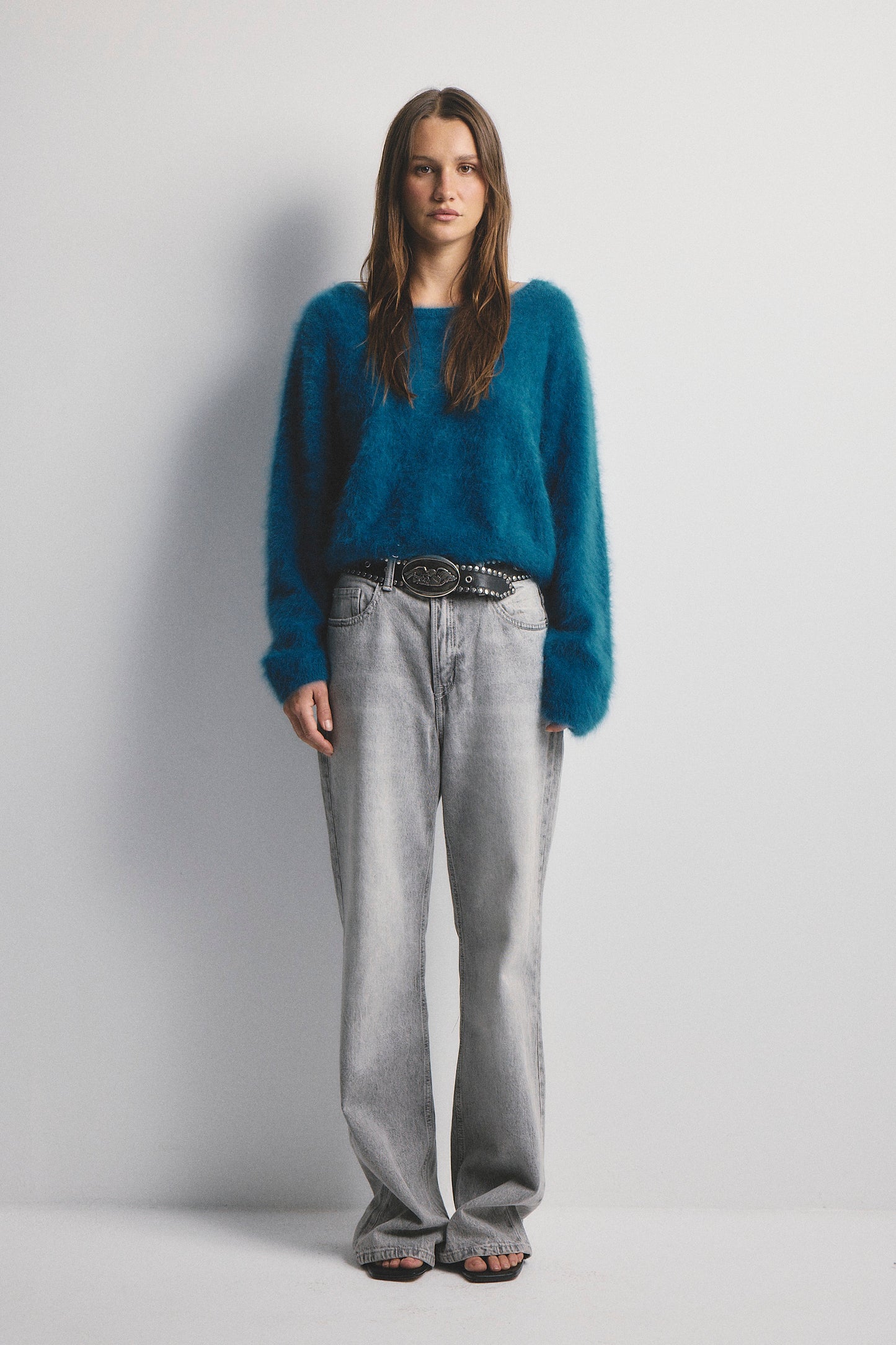 Stella Boat Neck Knit - Ocean