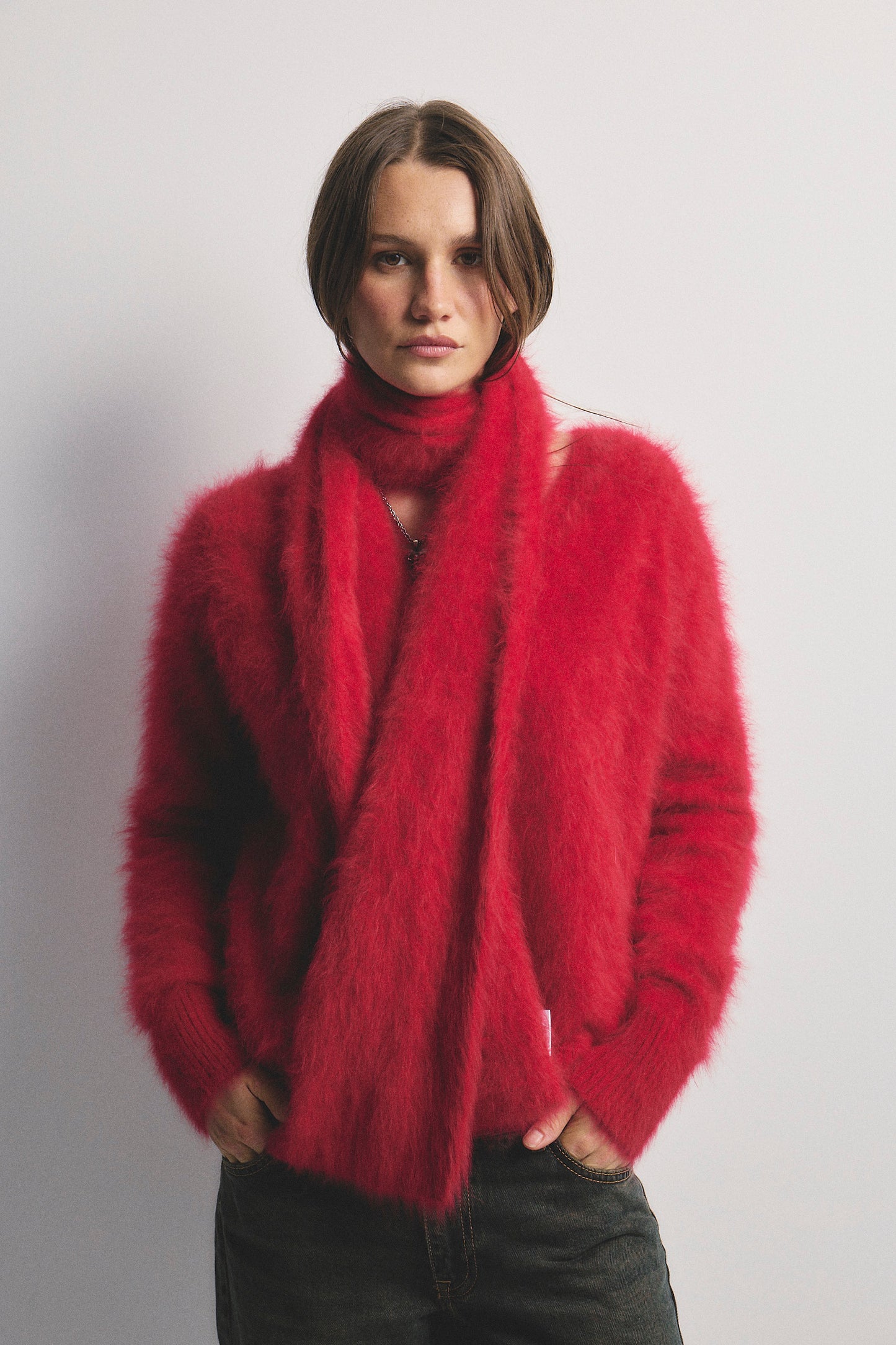 Olivia V-Neck Knit - Flame