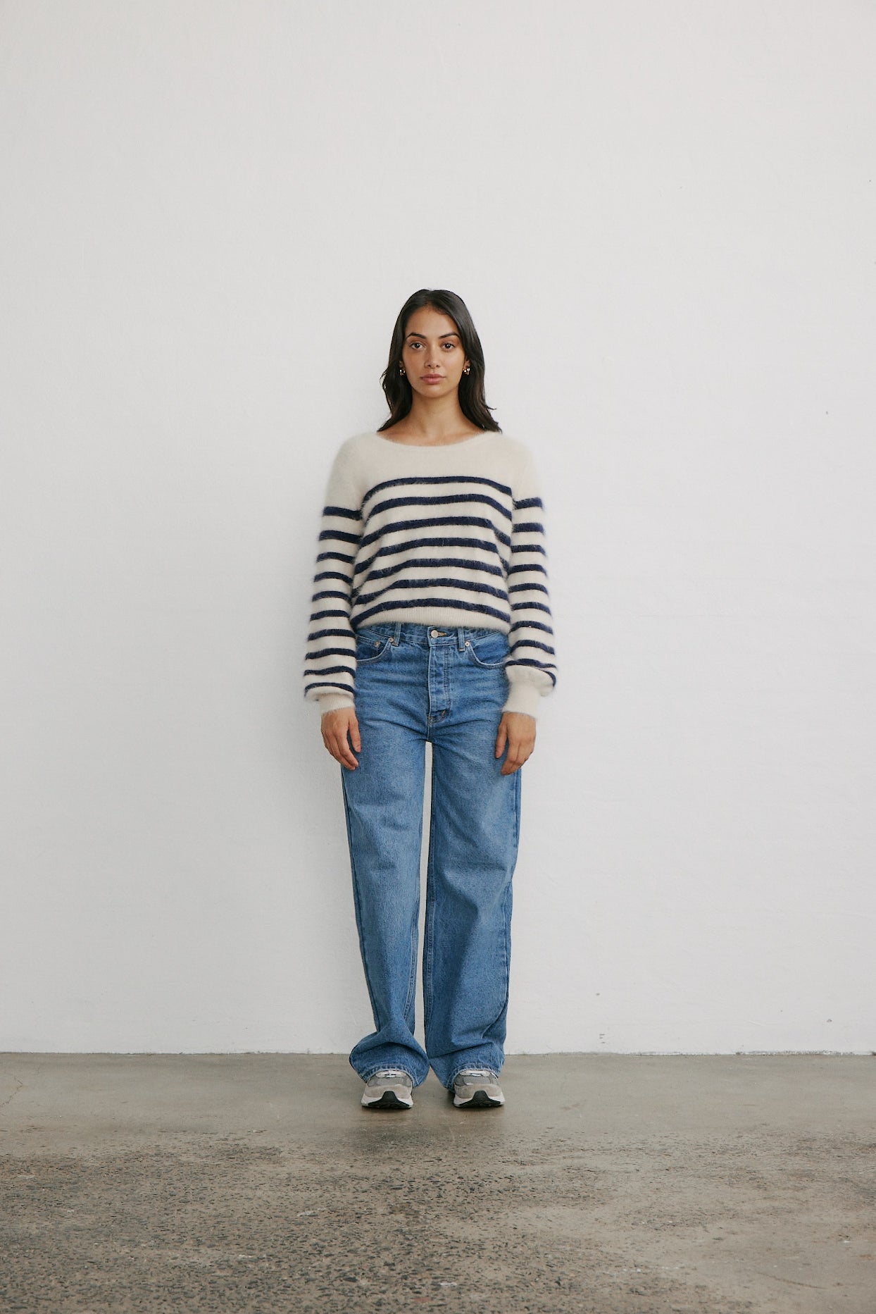 Tara Stripe Knit - Oatmeal