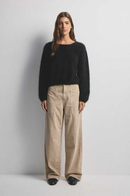 Stella Boat Neck Knit - Black