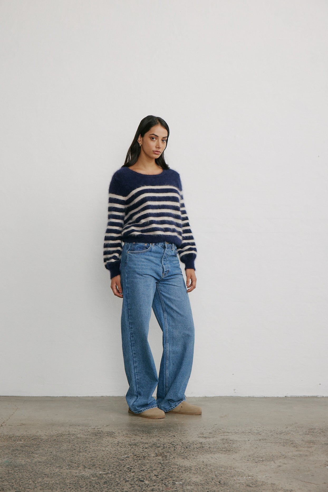 Tara Stripe Knit - Midnight