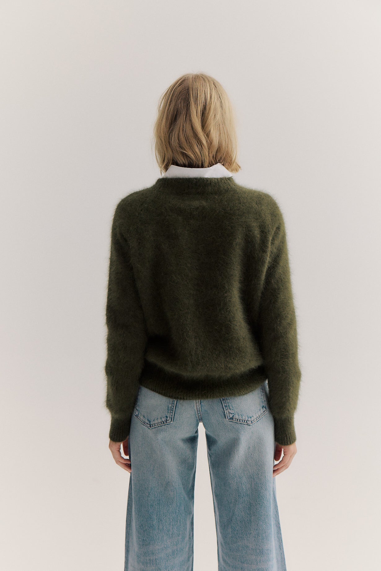 Adele Crew Neck Knit - Moss