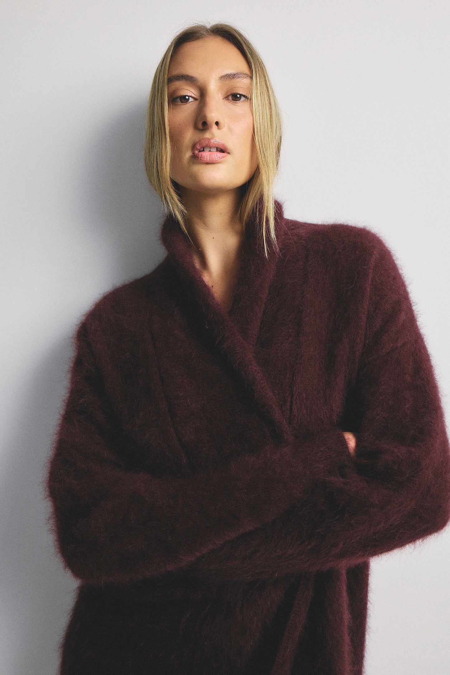Sophia Cardigan - Aubergine