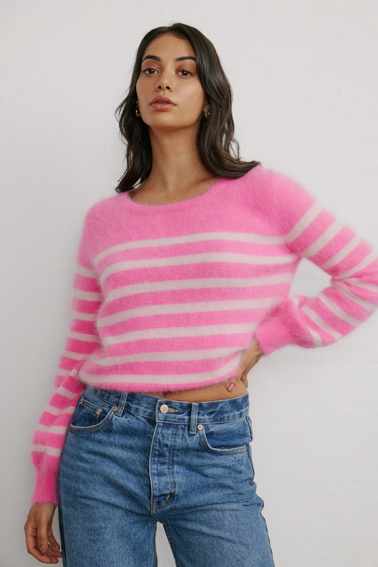 Tara Stripe Knit - Bloom