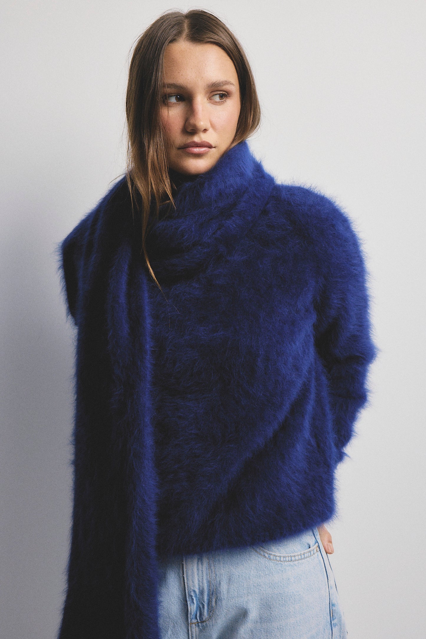 Adele Crew Neck Knit - Navy