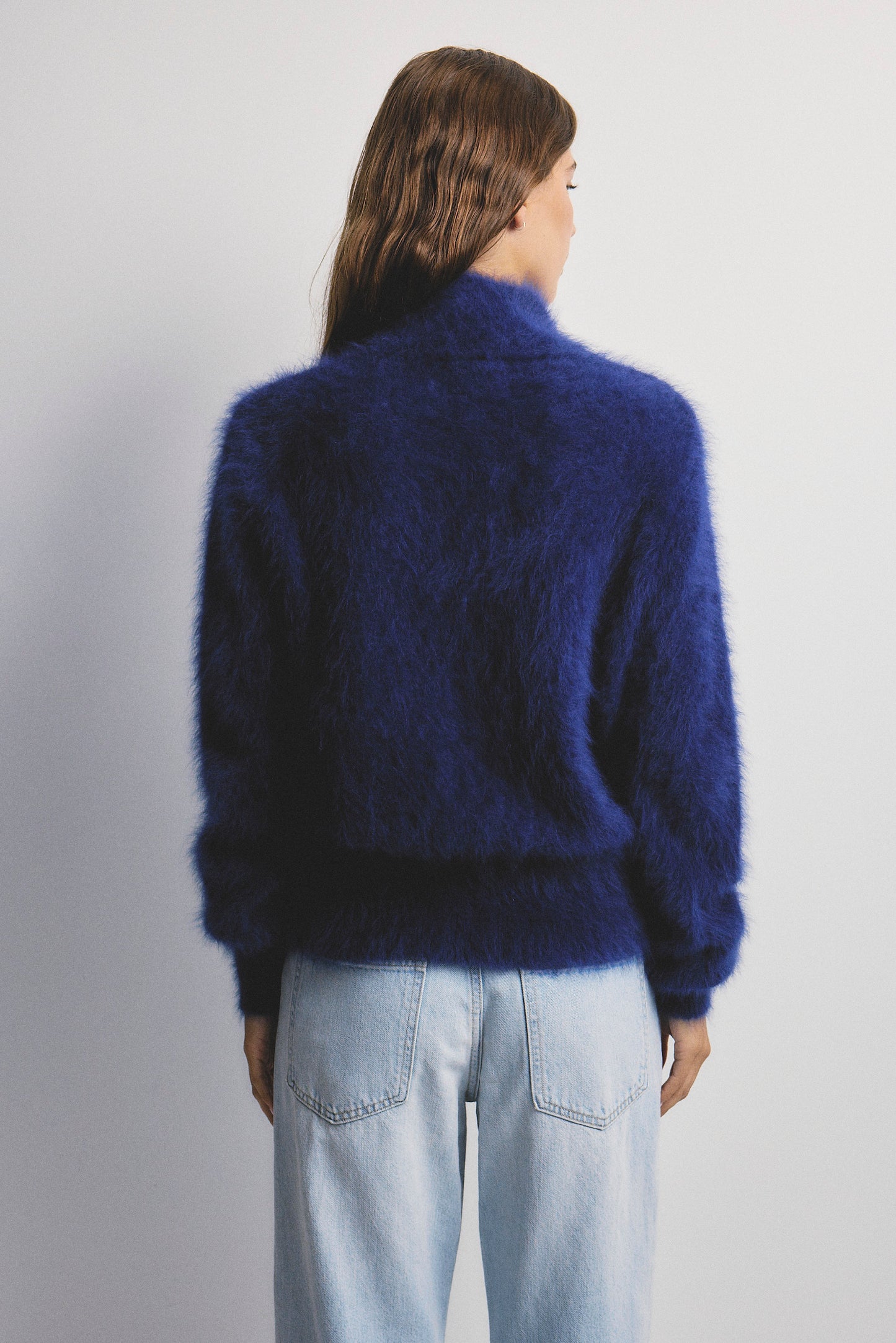Felix Zip Cardigan - Navy